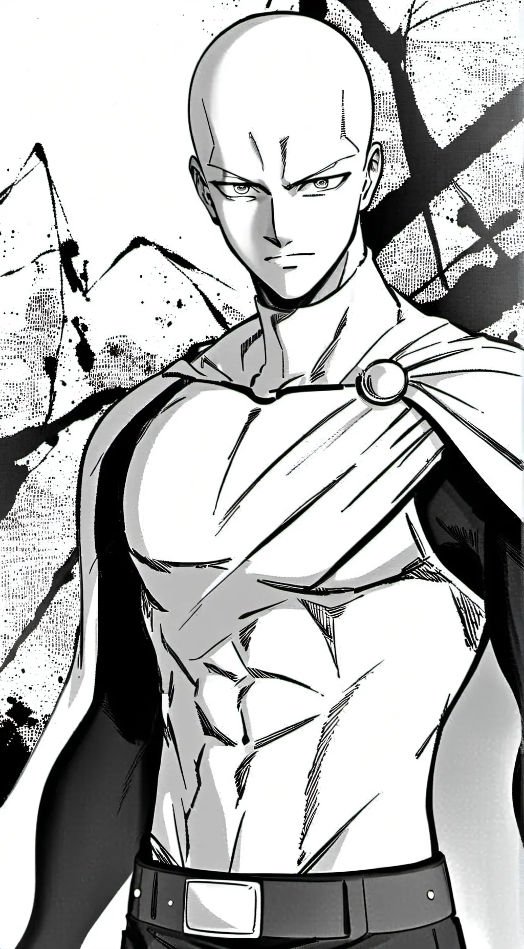 ai character: Saitama background
