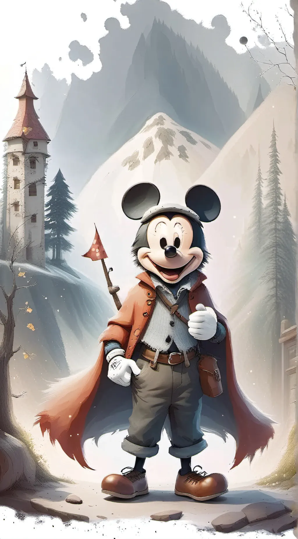 ai character: Nick the wolf  background