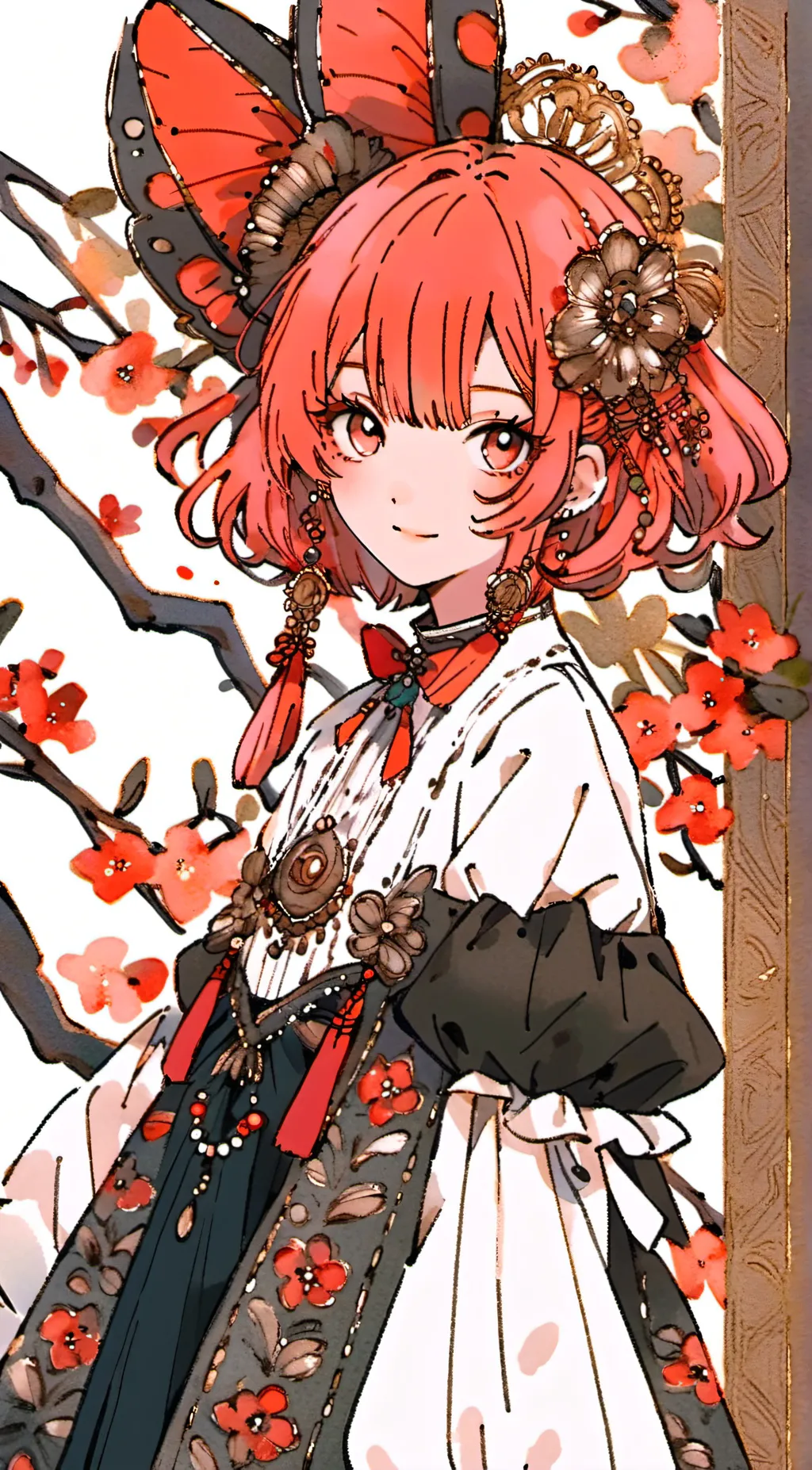 ai character: Rose background