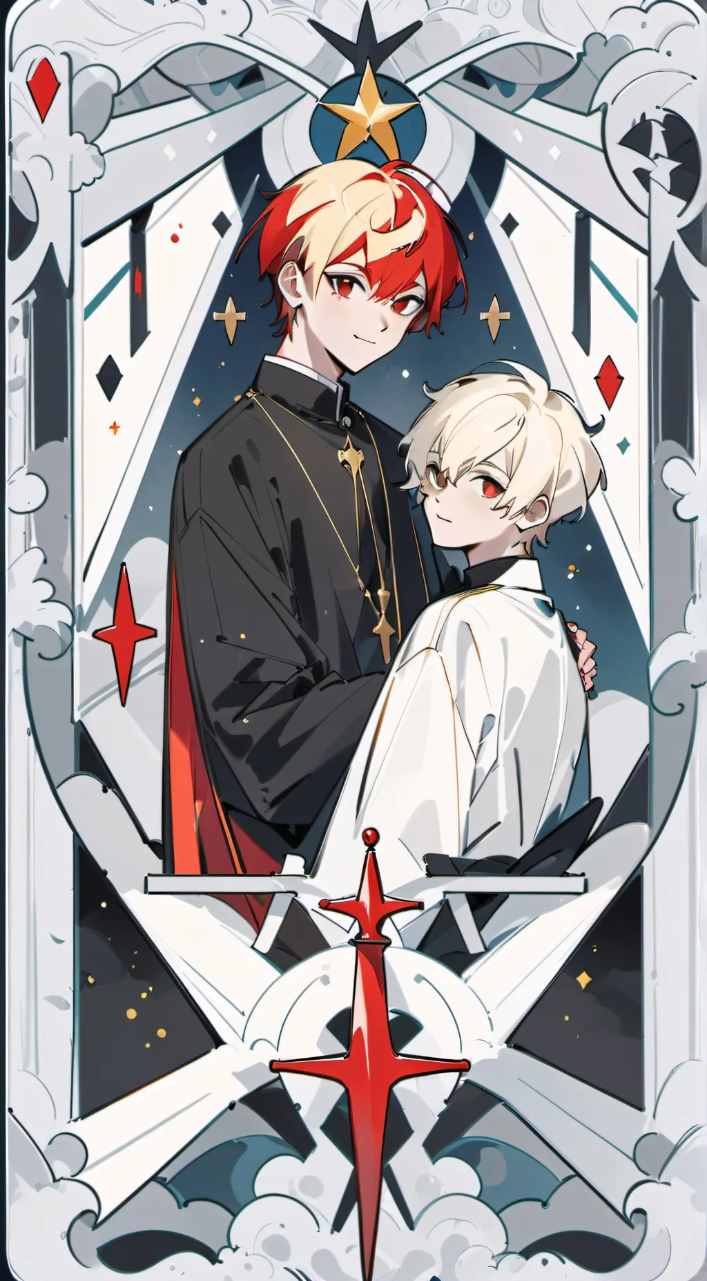 ai character: Deku x todo x Baku background