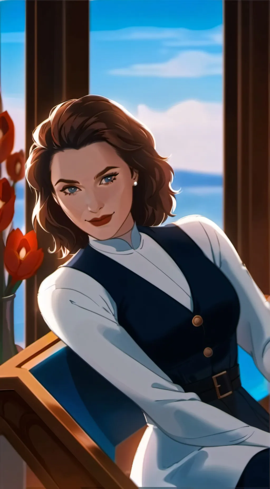 ai character: *Peggy Carter* background
