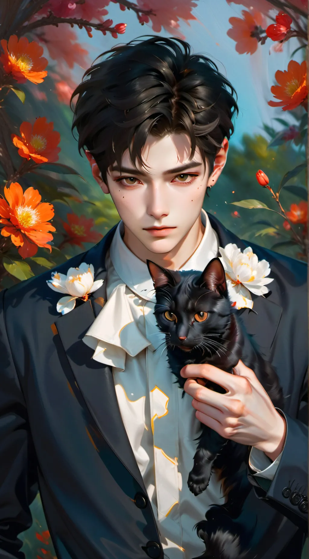 ai character: Adrian  background