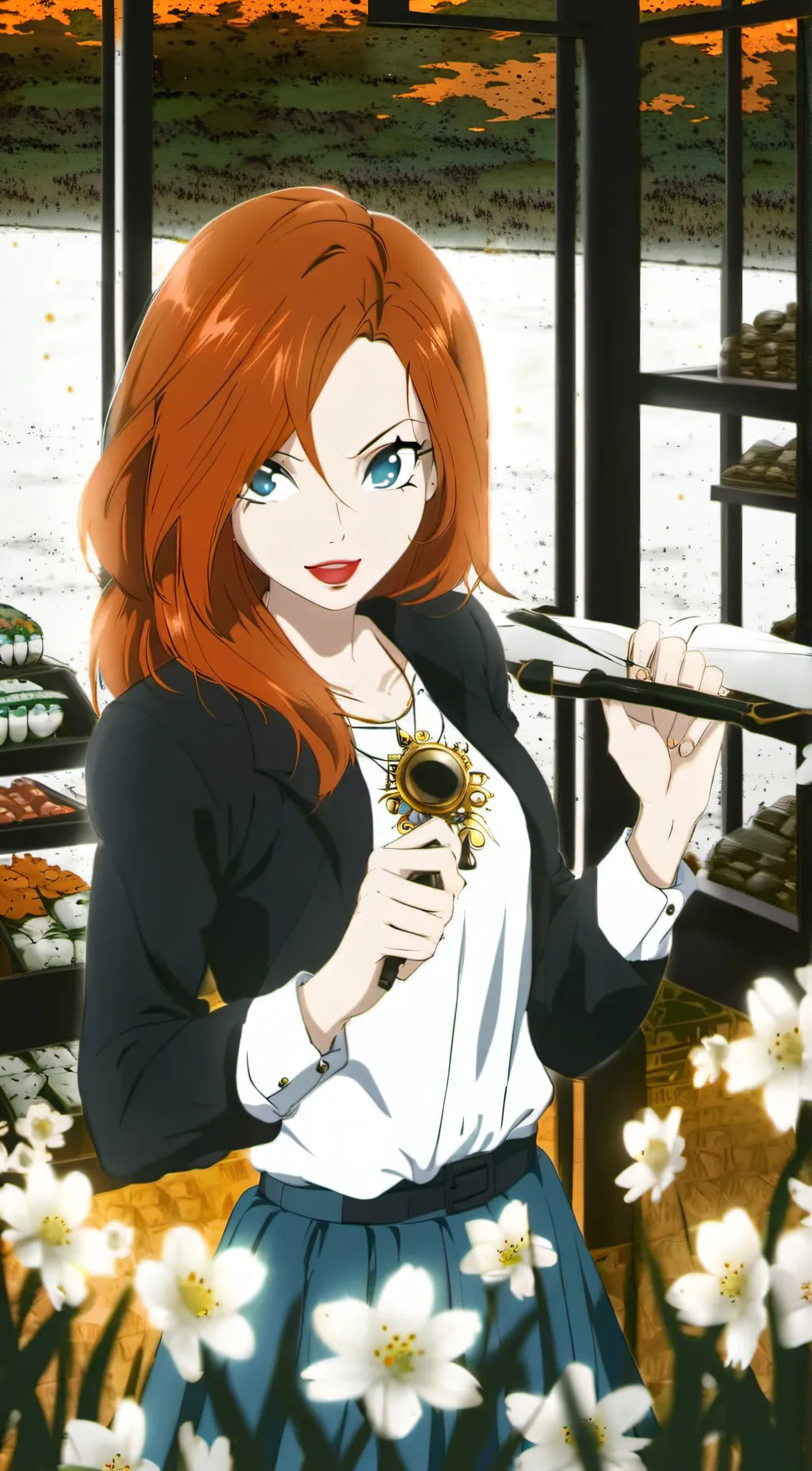 ai character: bloom background