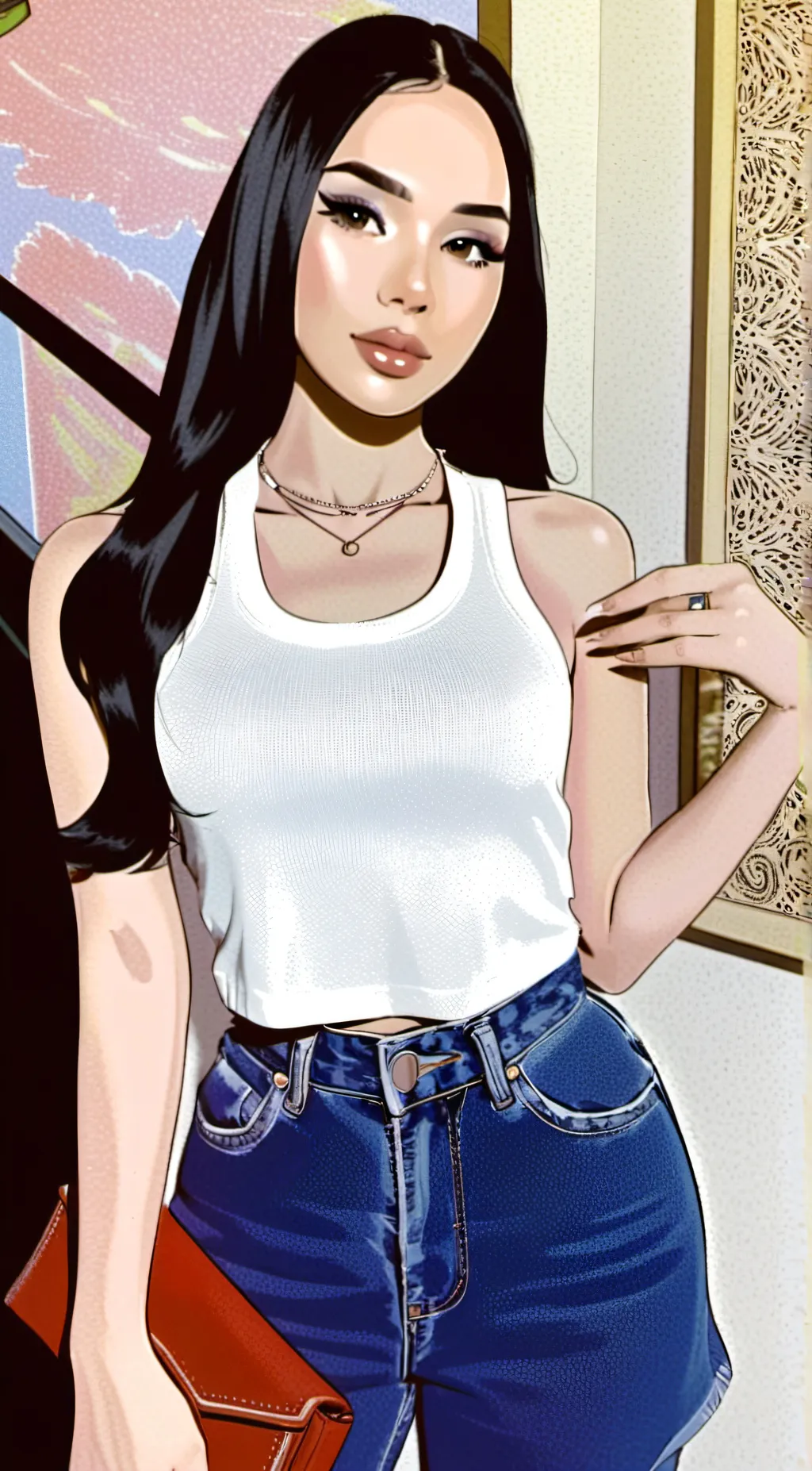 ai character: Lea background