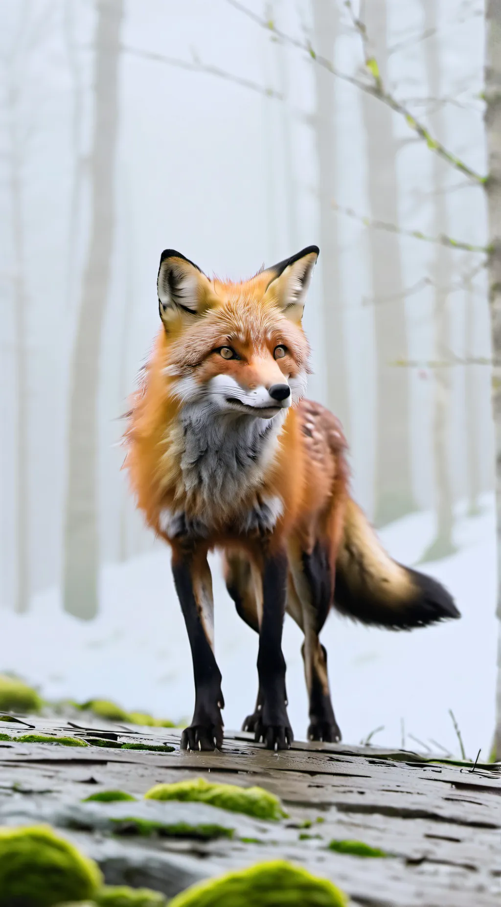 ai character: °•red fox•° background