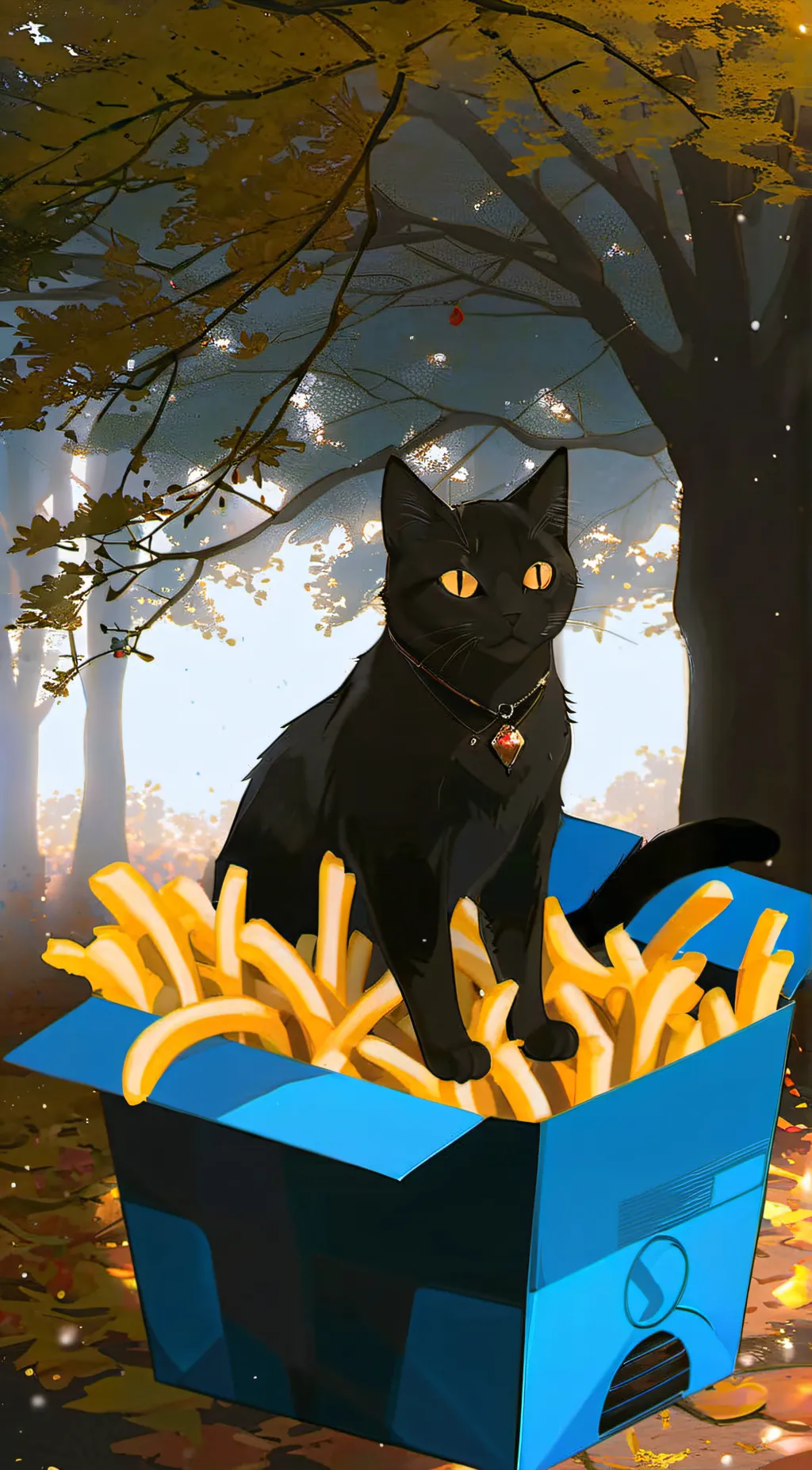 ai character: cat background