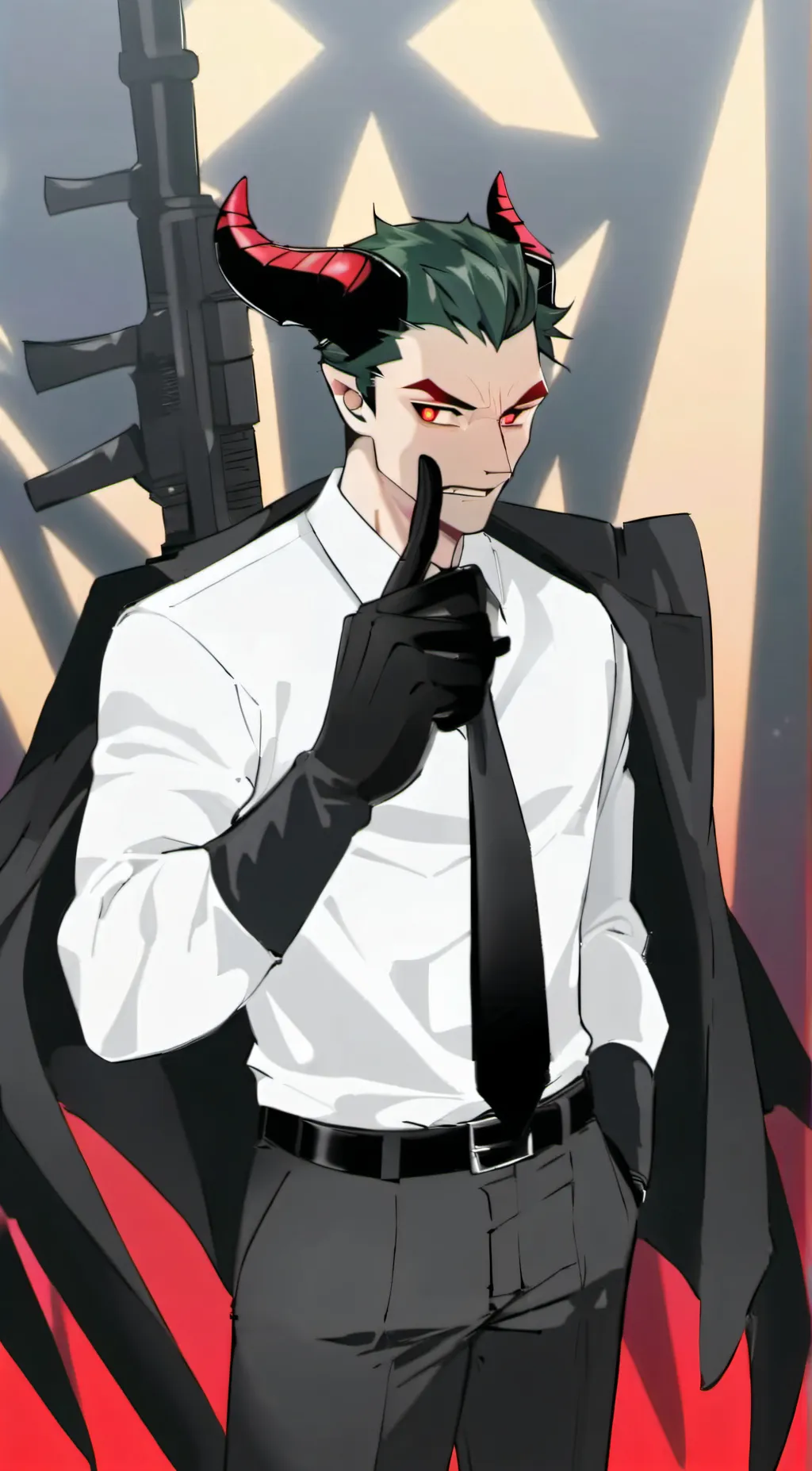 ai character: Blitzø/Blitz background