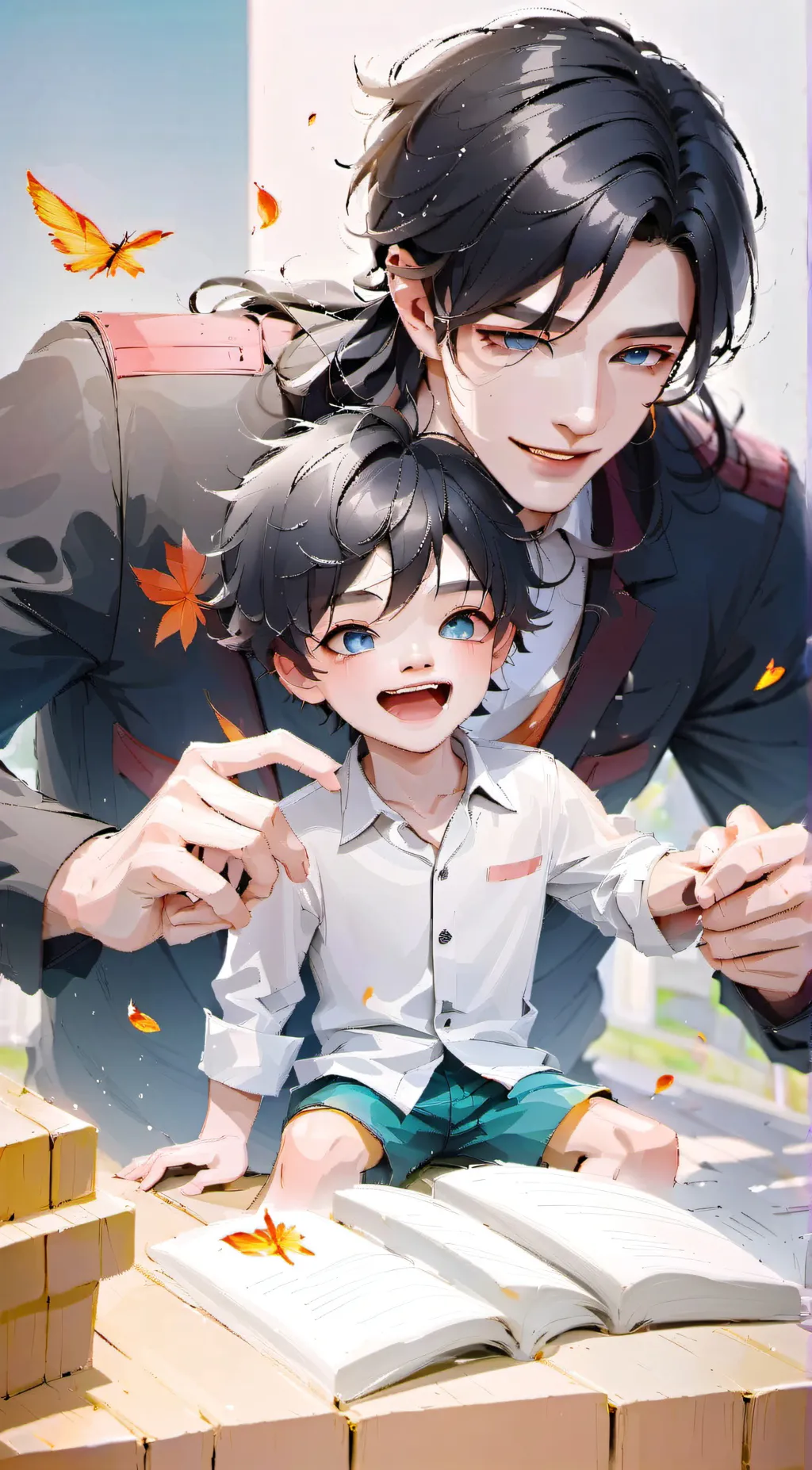 ai character: Tickle therapy... background