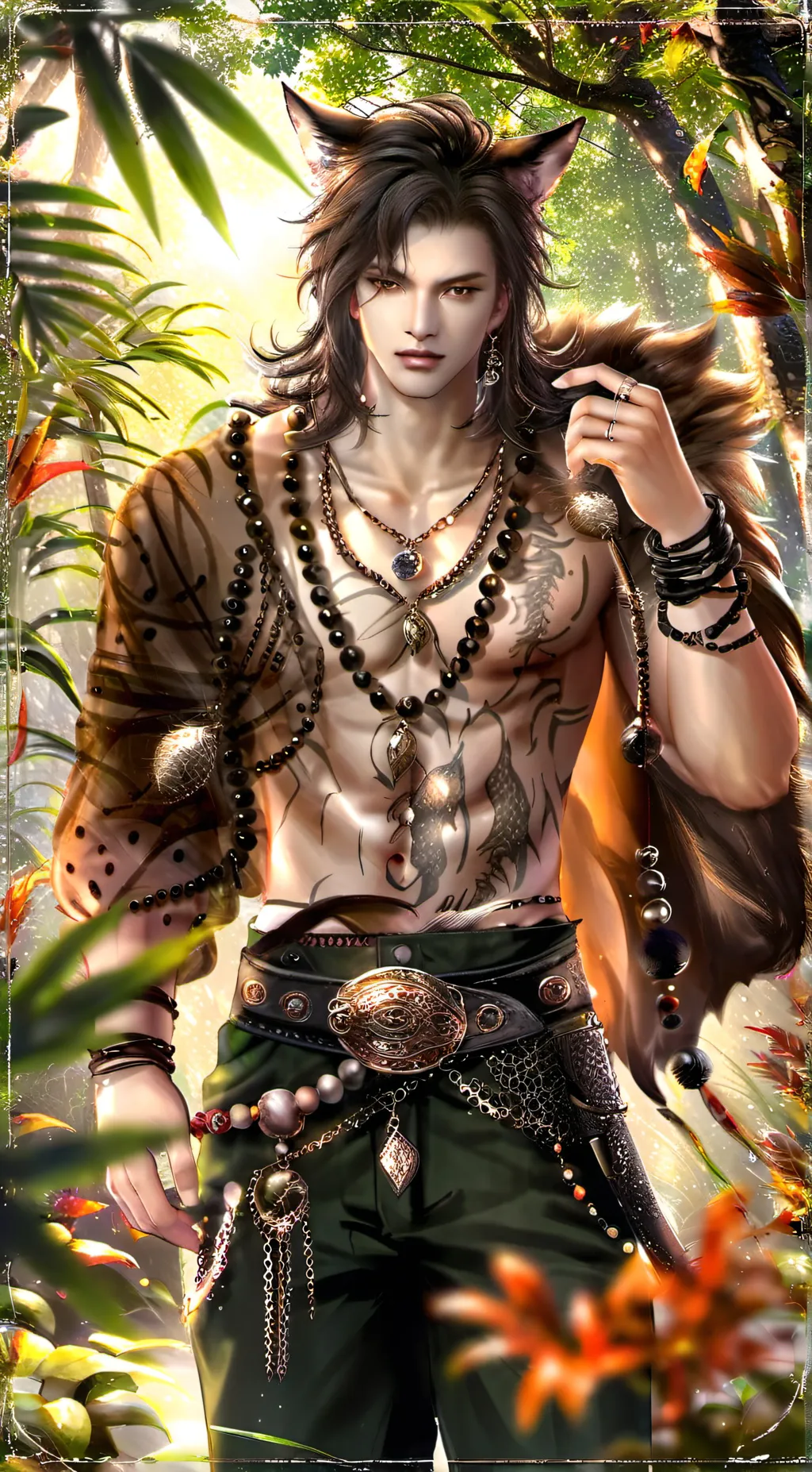 ai character: Huntrè Floreon  background