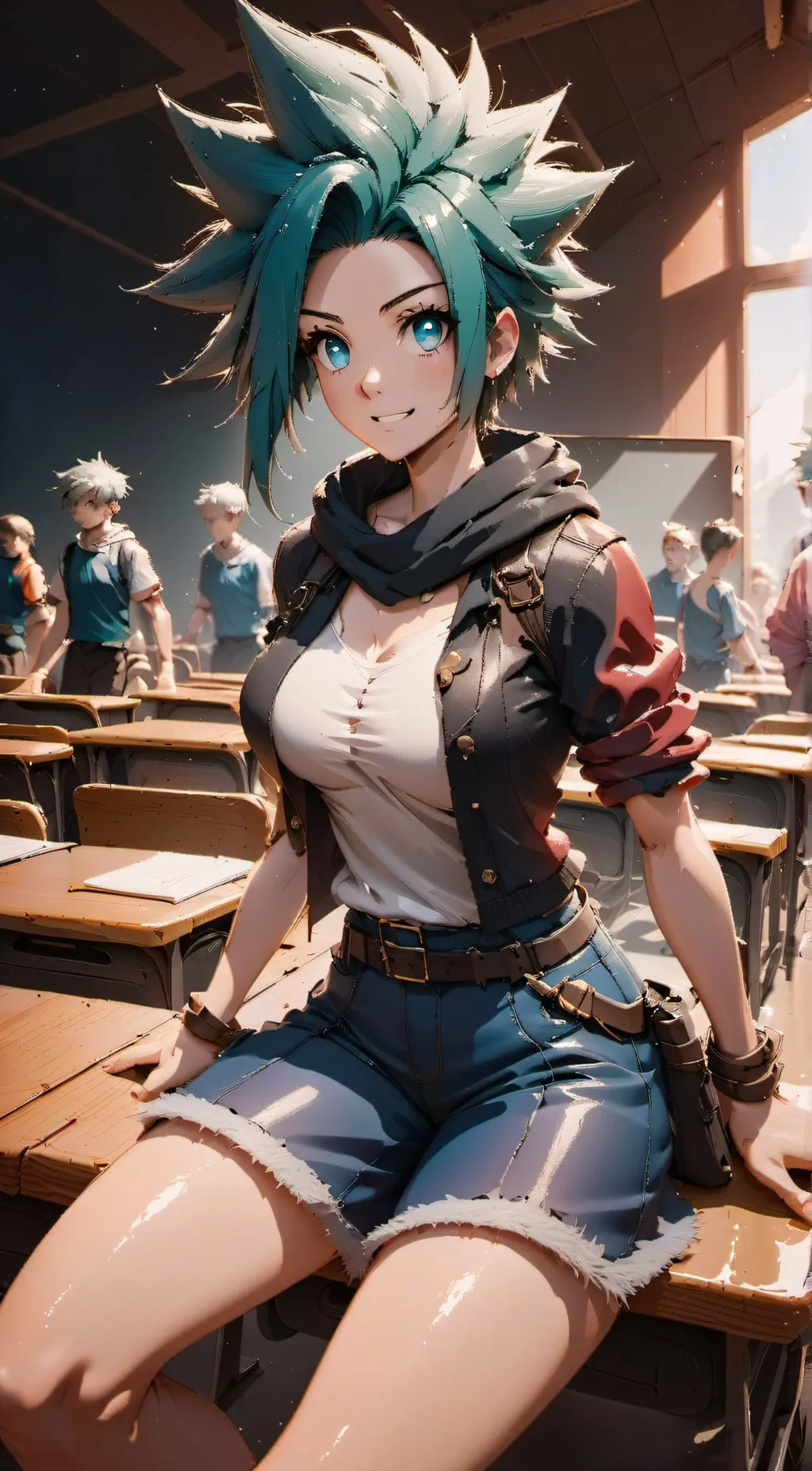 ai character: Lucky background