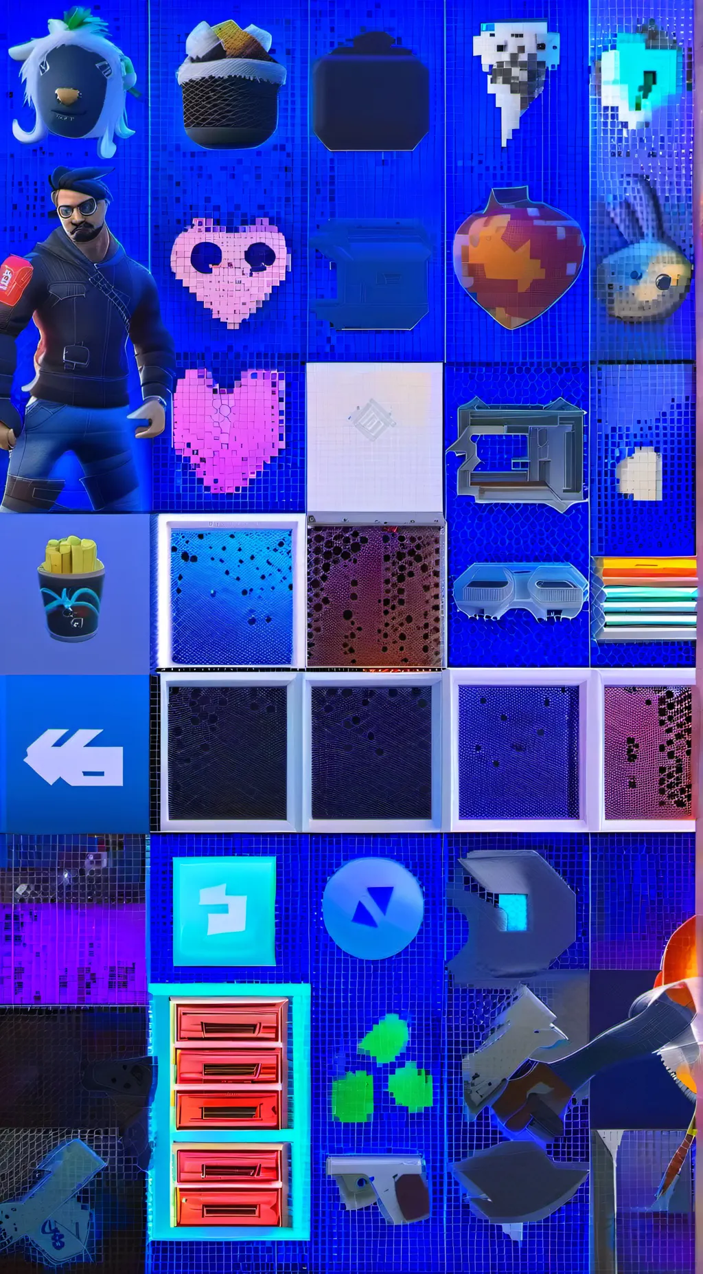 ai character: Fortnite Itemshop background