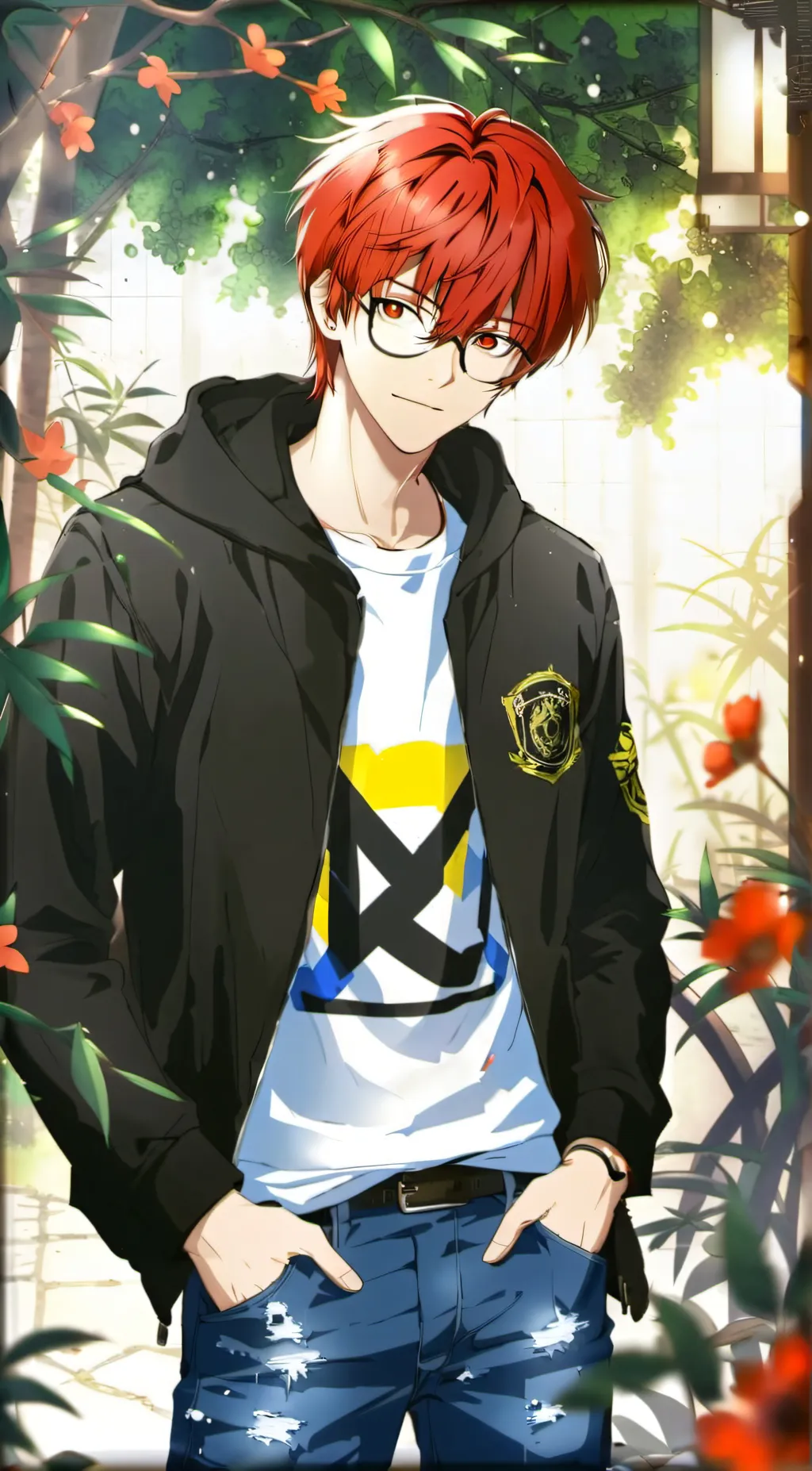 ai character: Aiden  background