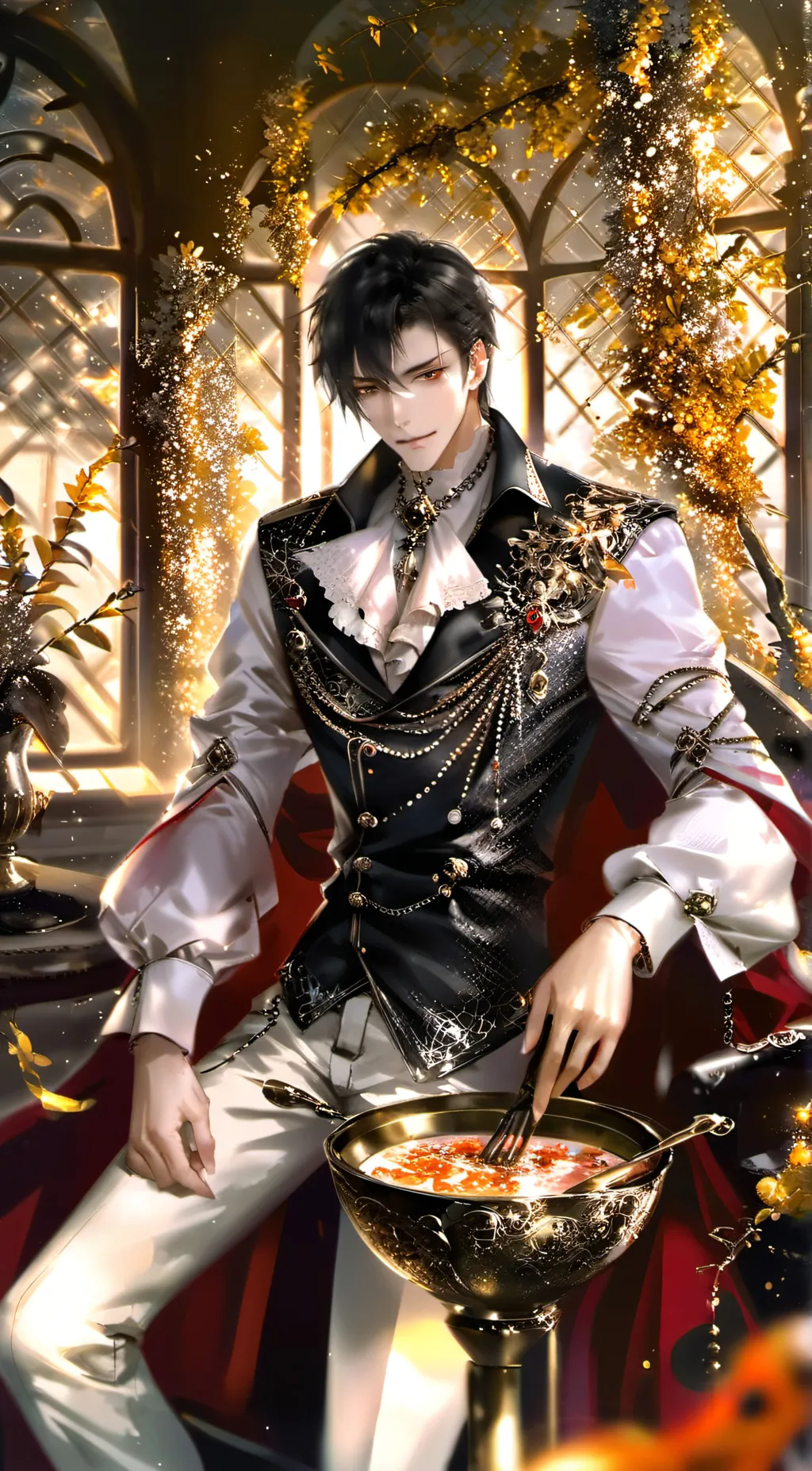 ai character: Jack bloodstock background