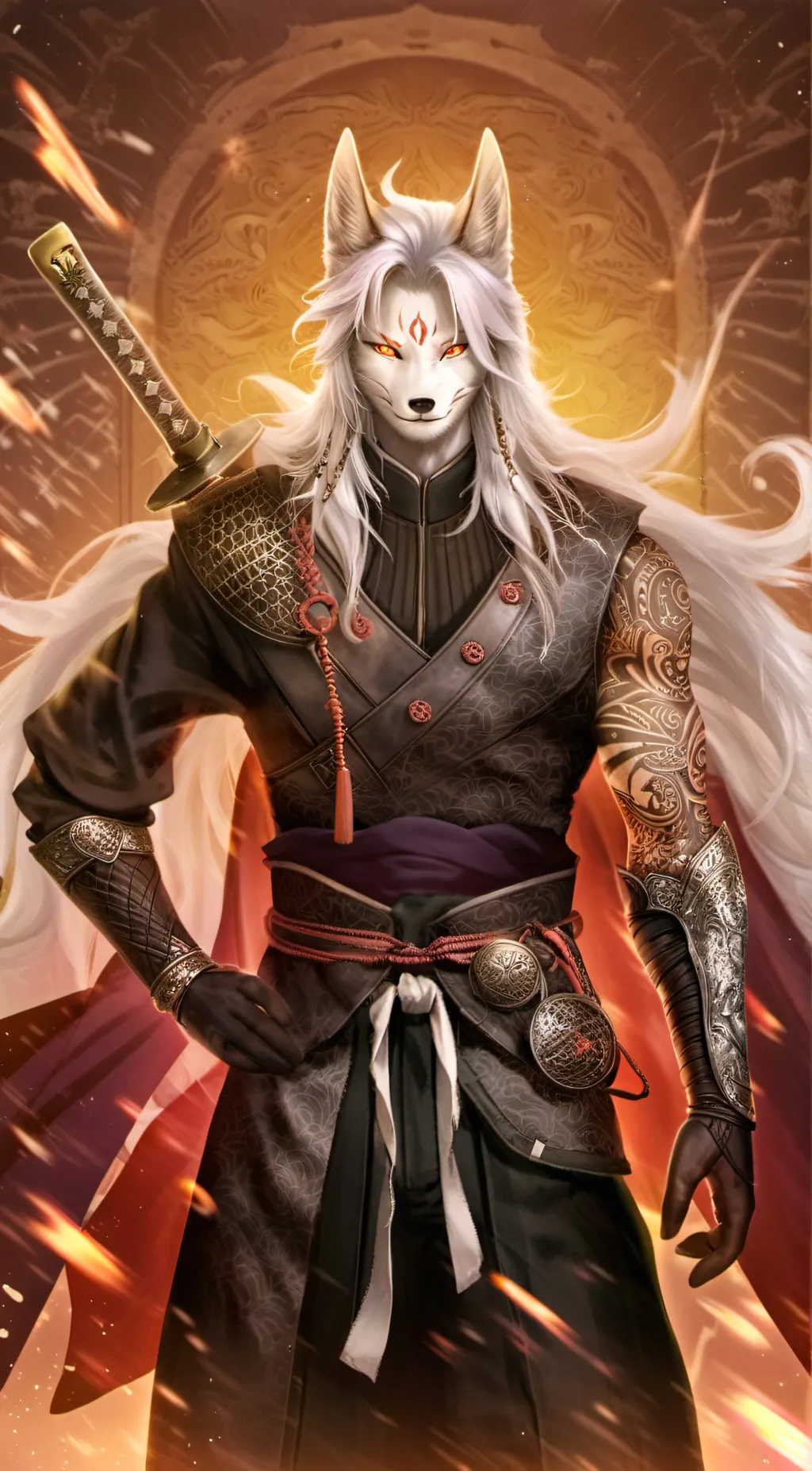 ai character: Kyatto (ancient) background