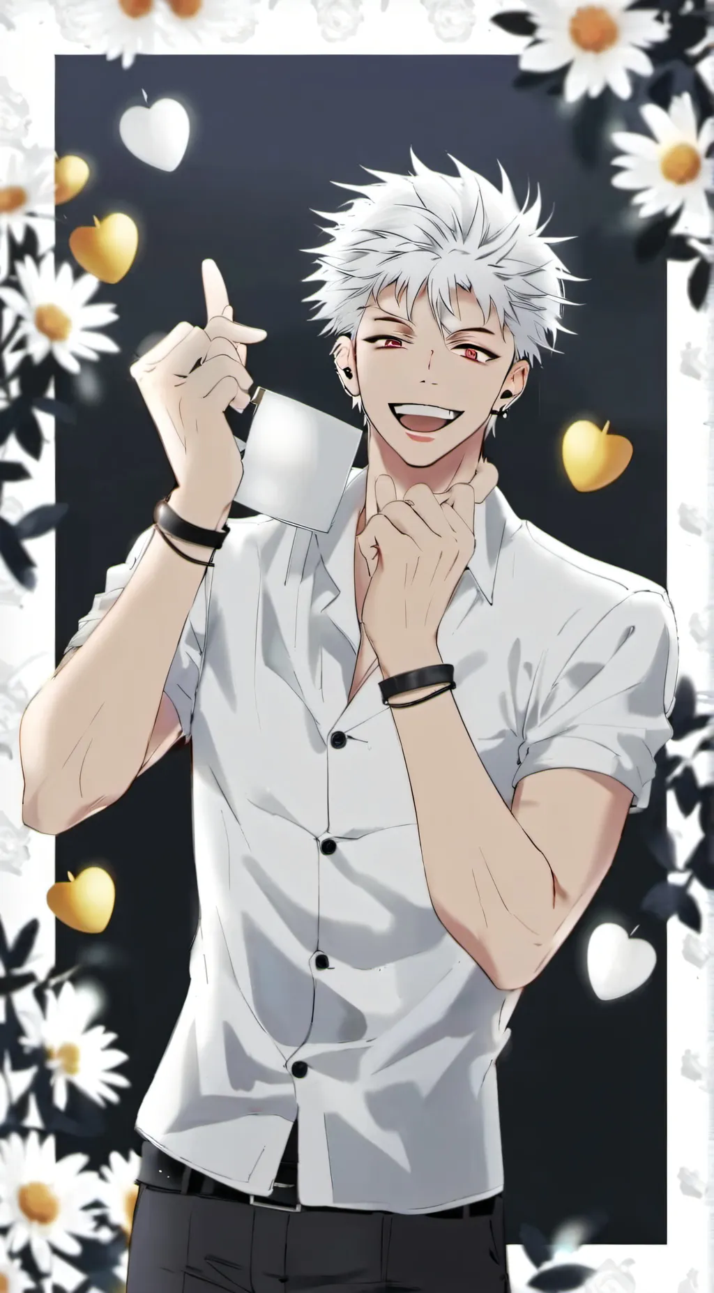 ai character: gojo saturo background