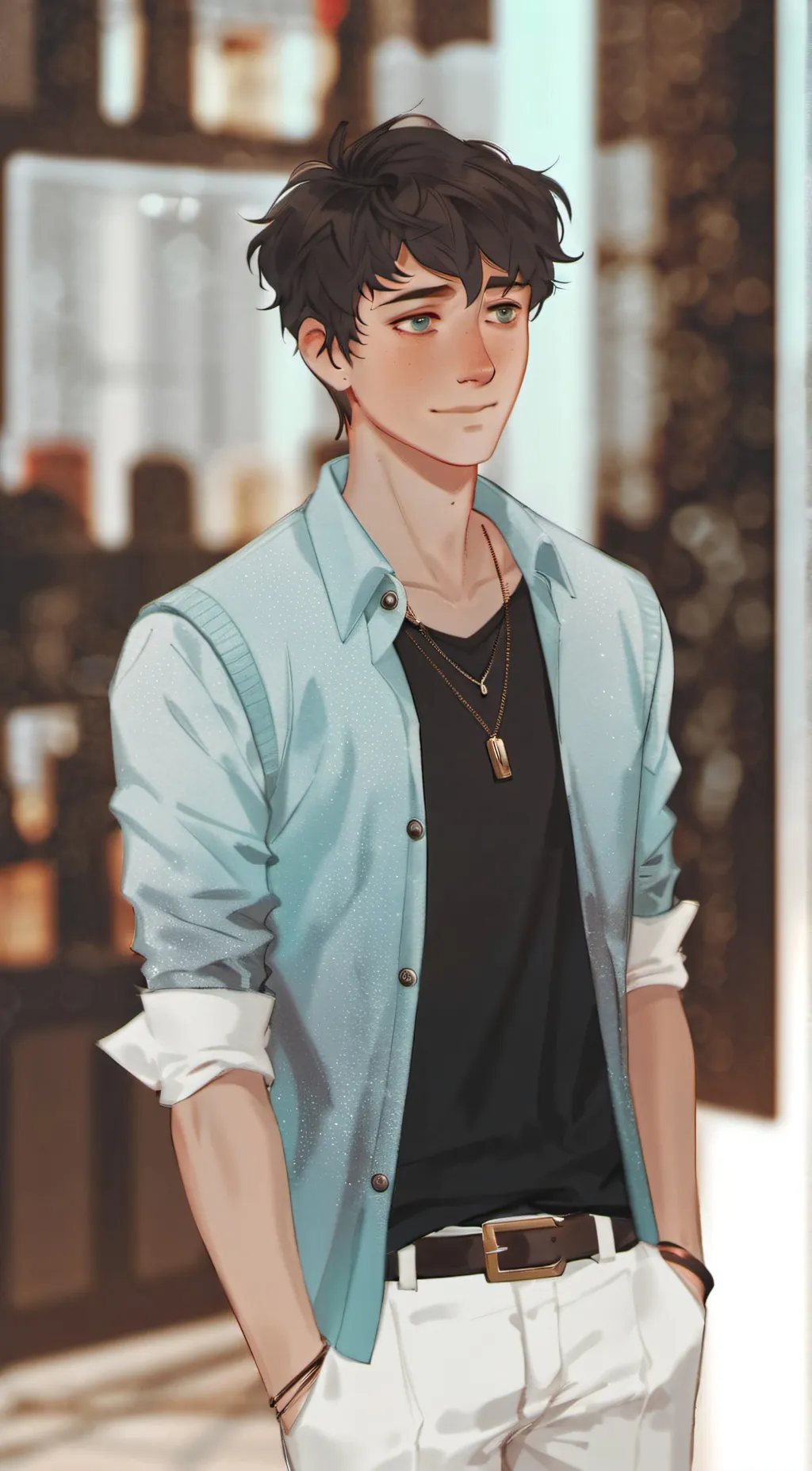 ai character: Percy Jackson  background