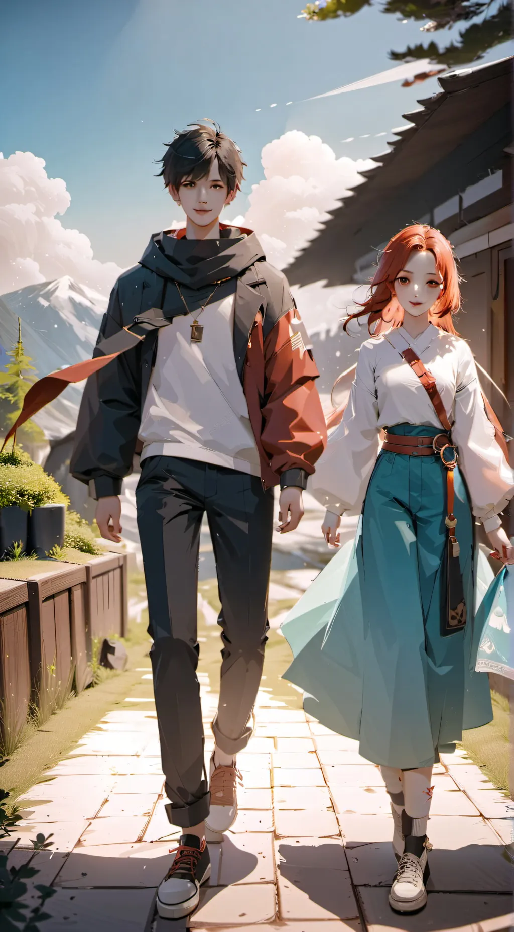 ai character: Alex and Isla background