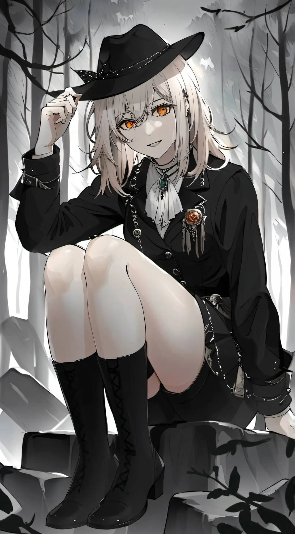 ai character: Rose G. Bind background