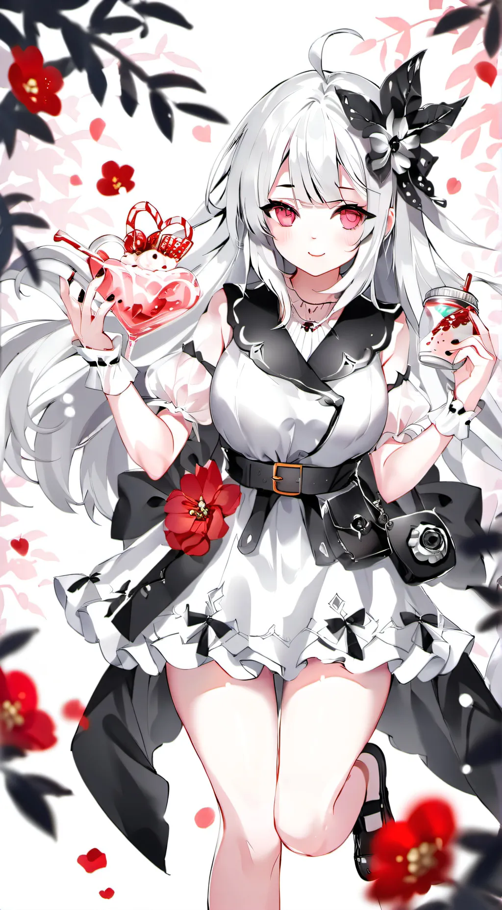 ai character: a group of girls  background