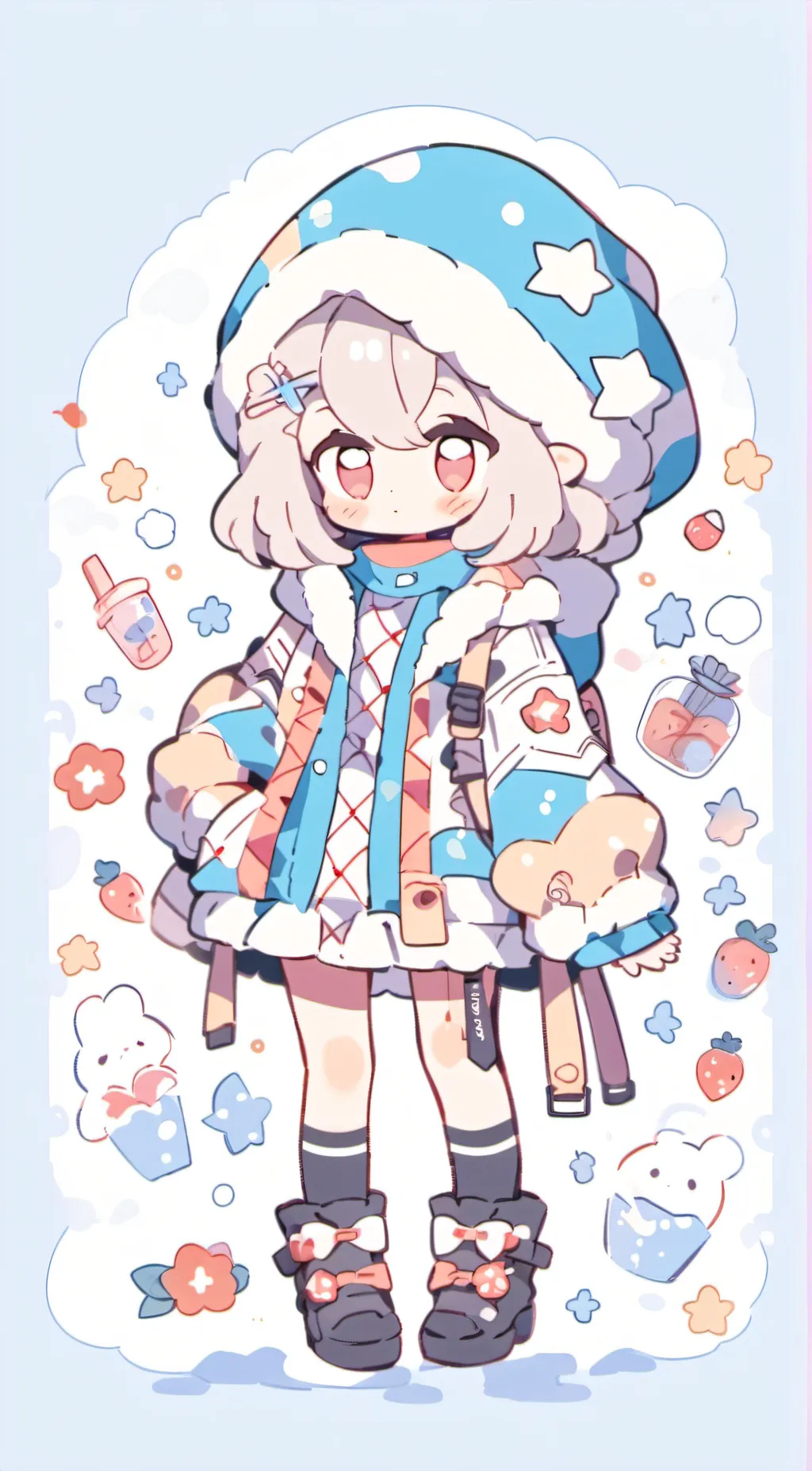 ai character: Max bunny background