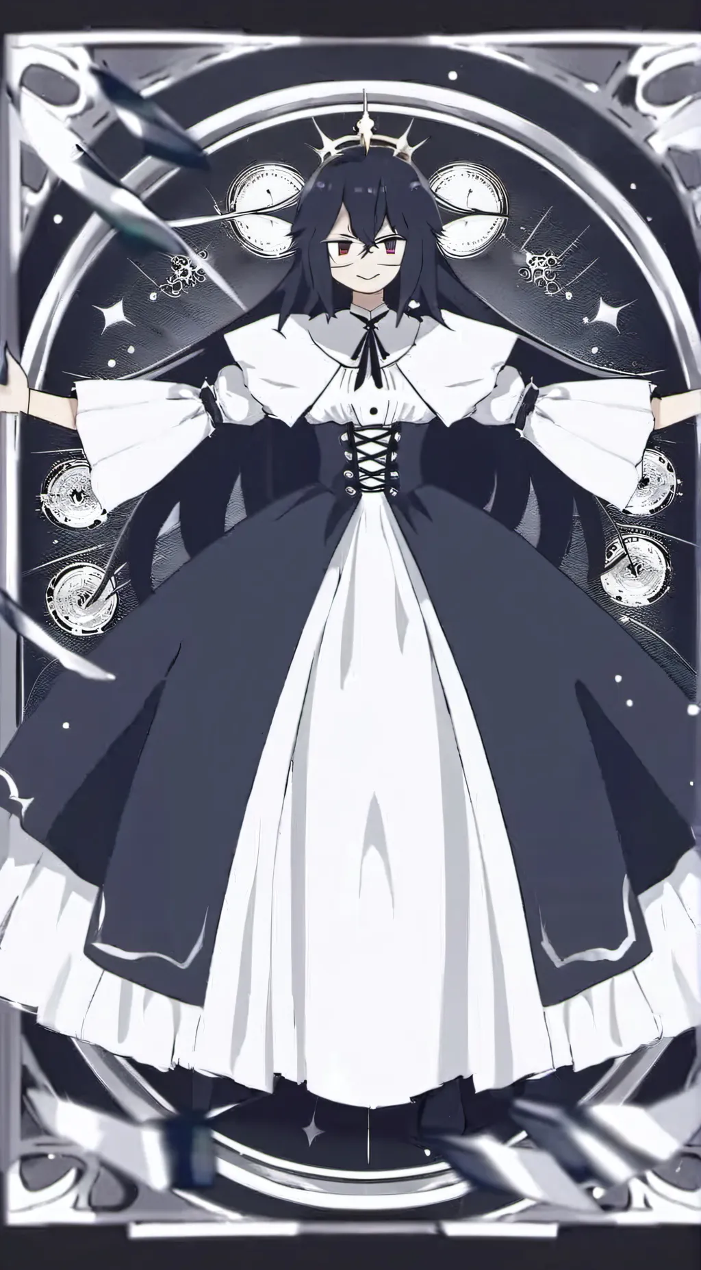 ai character: Miss circle  background