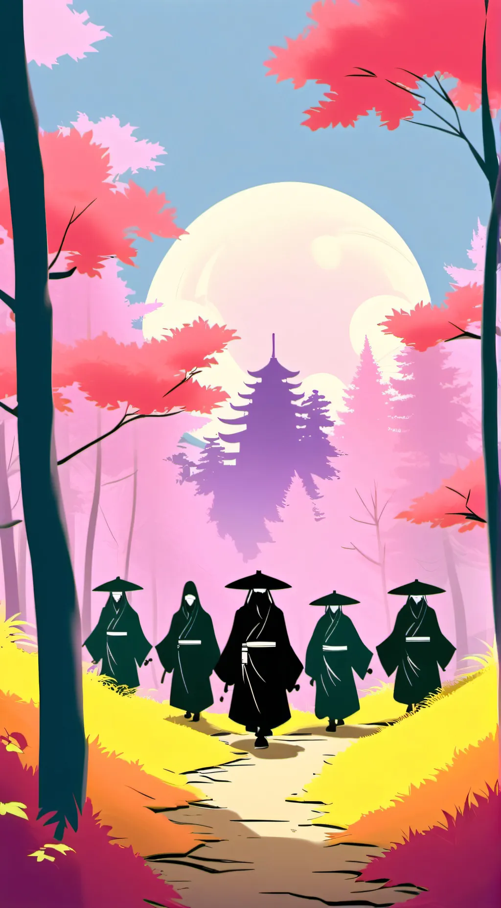 ai character: Akatsuki + naruto background