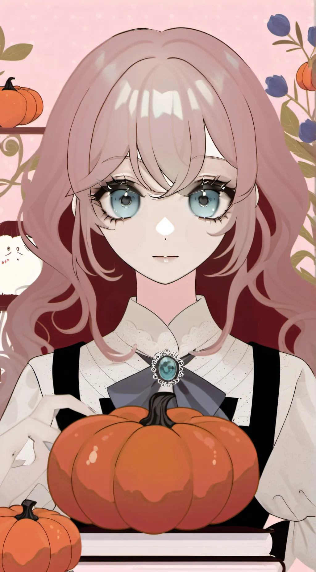 ai character: Miss silent  background