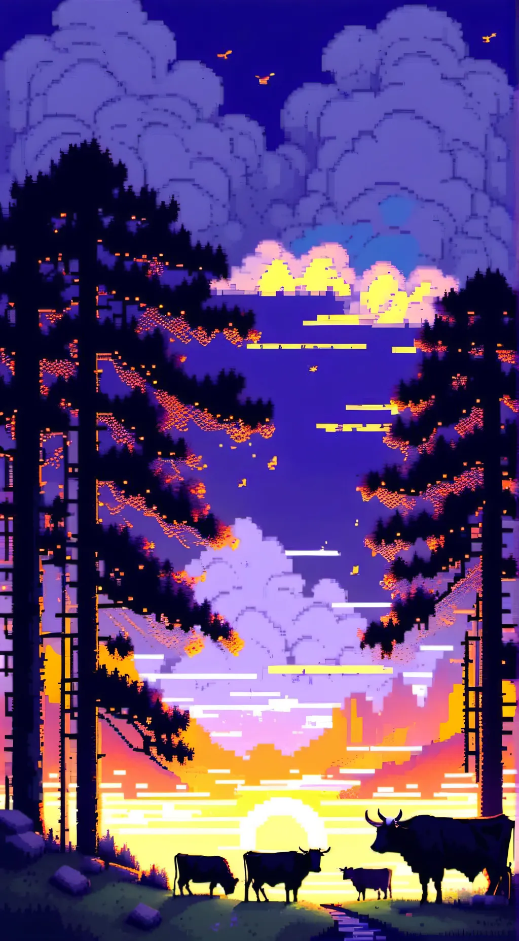 ai character: Mincraft background