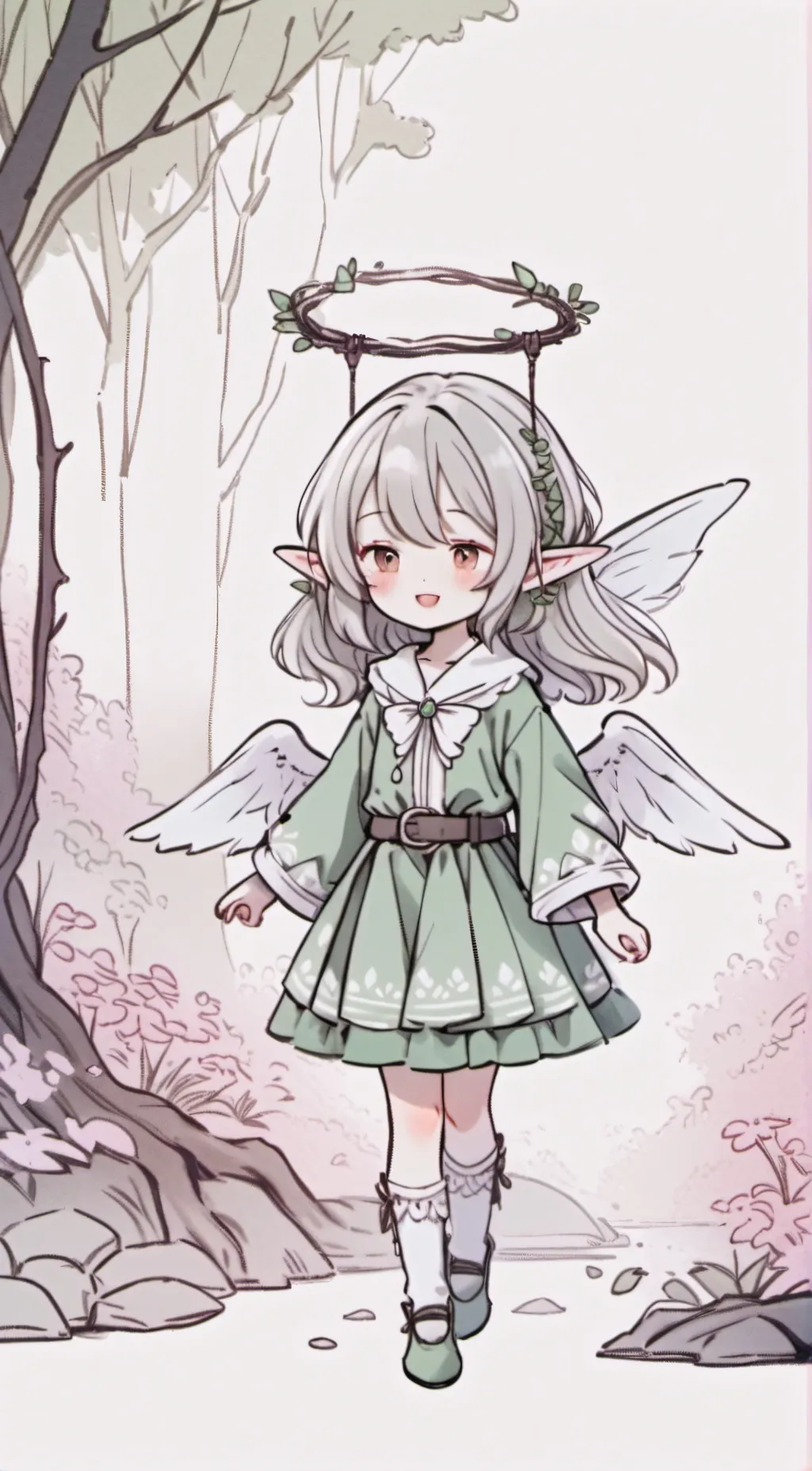 ai character: elfy gurl background