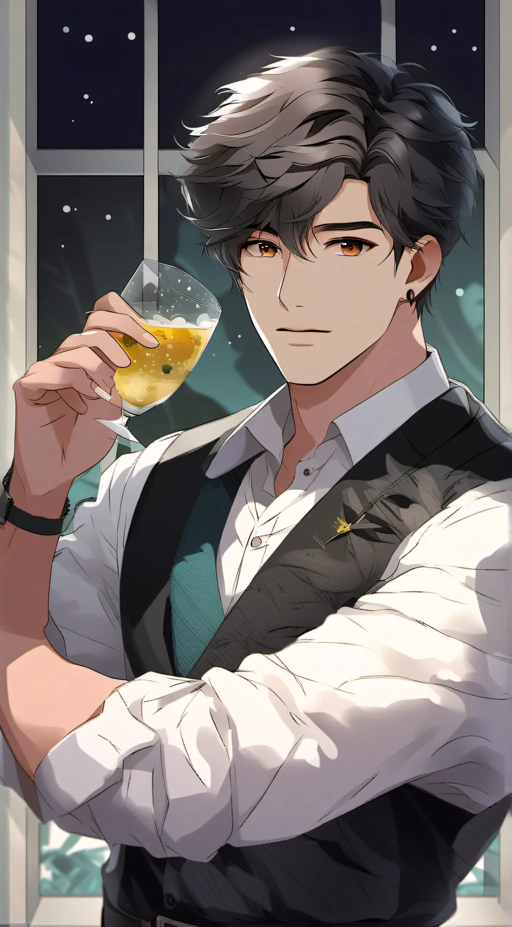 ai character: maken background