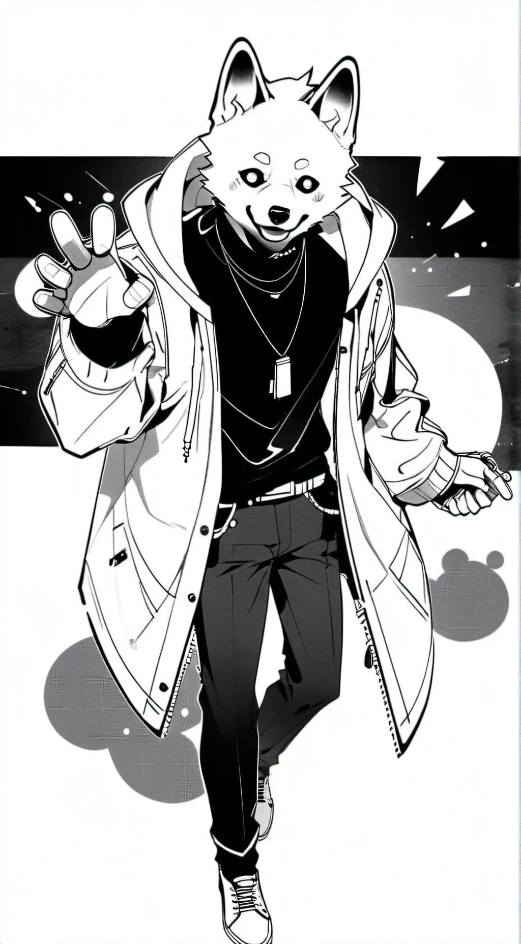 ai character: dogey background