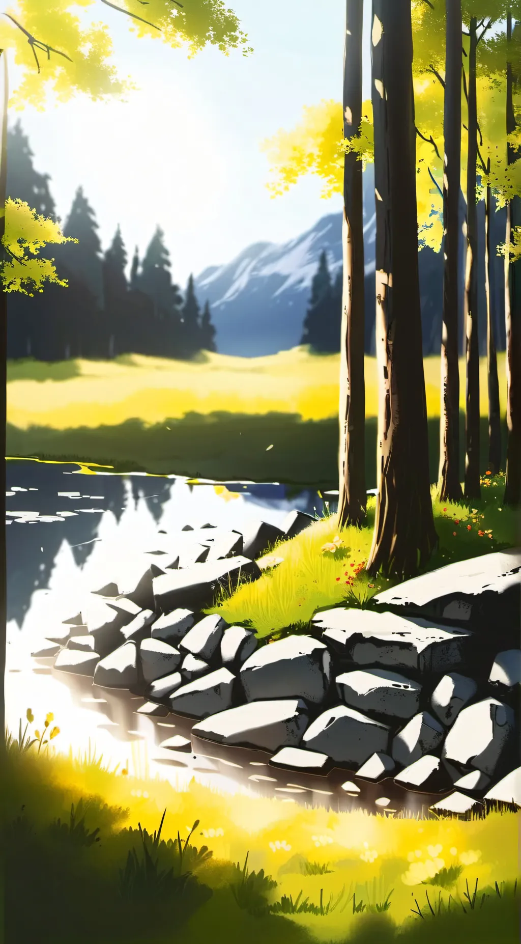 ai character: Touch grass  background