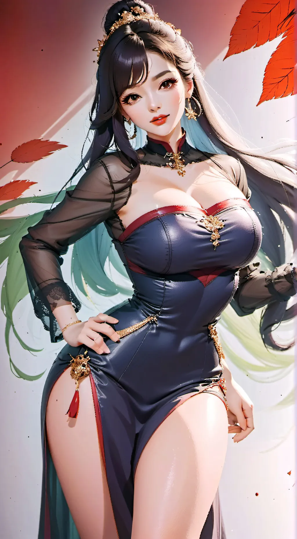 ai character: Aurora background