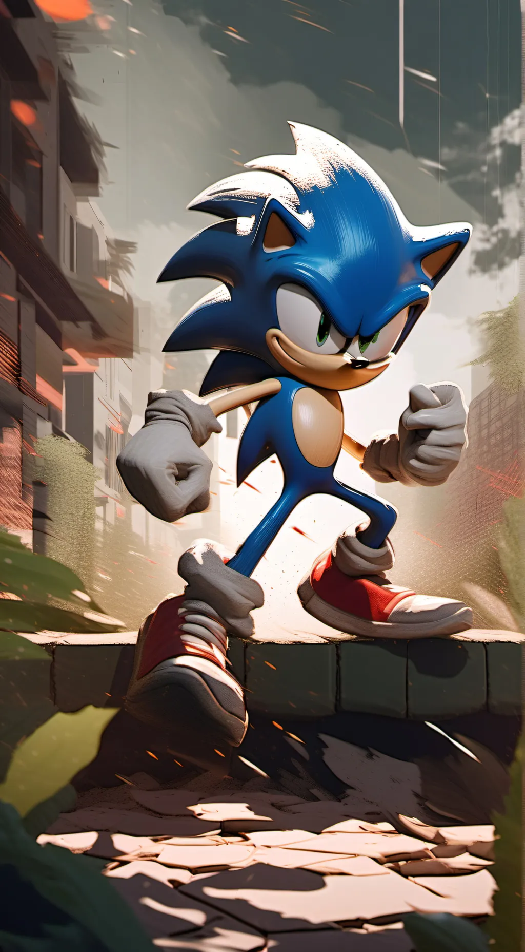 ai character: Sonic background