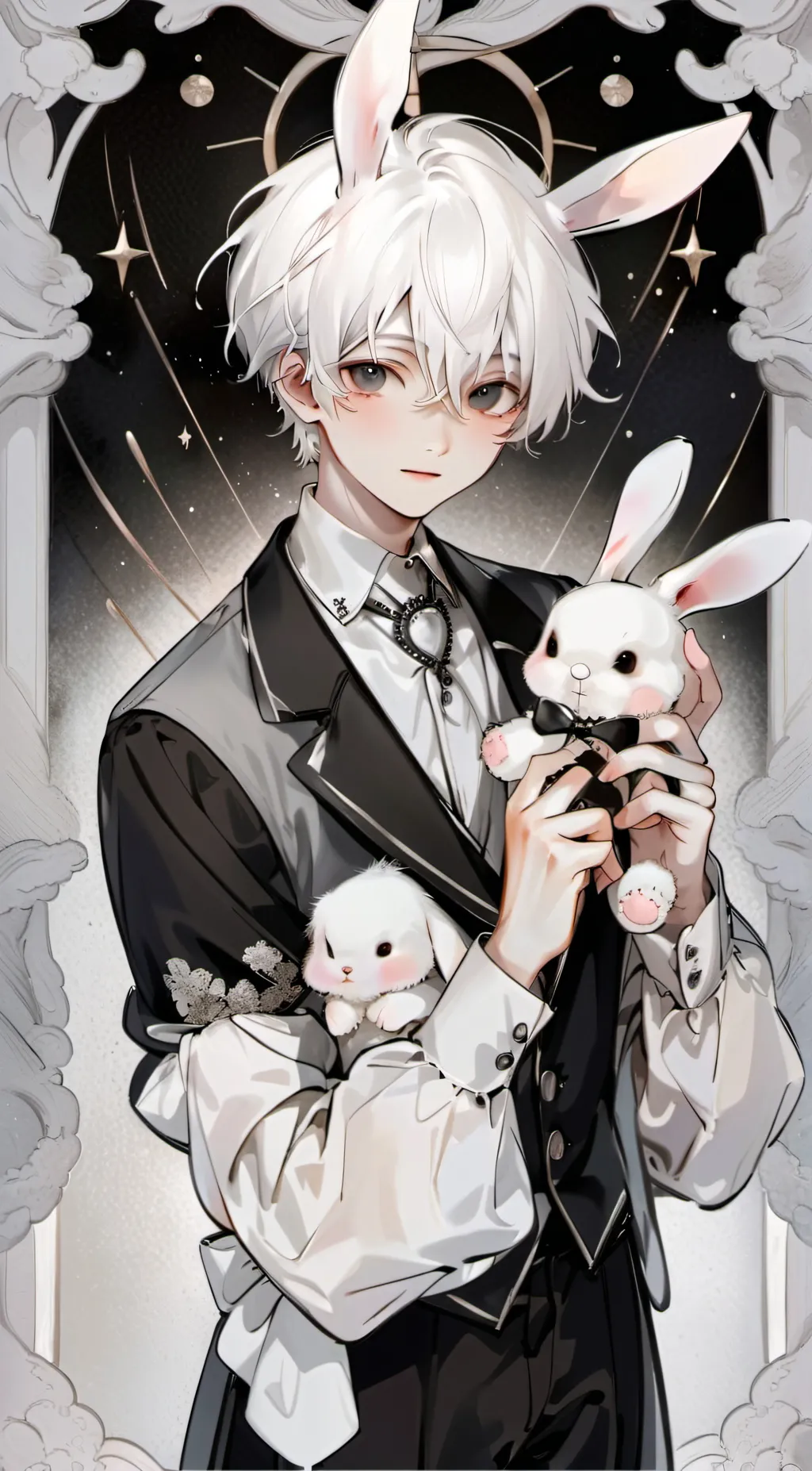 ai character: Cinnamoroll(human) background