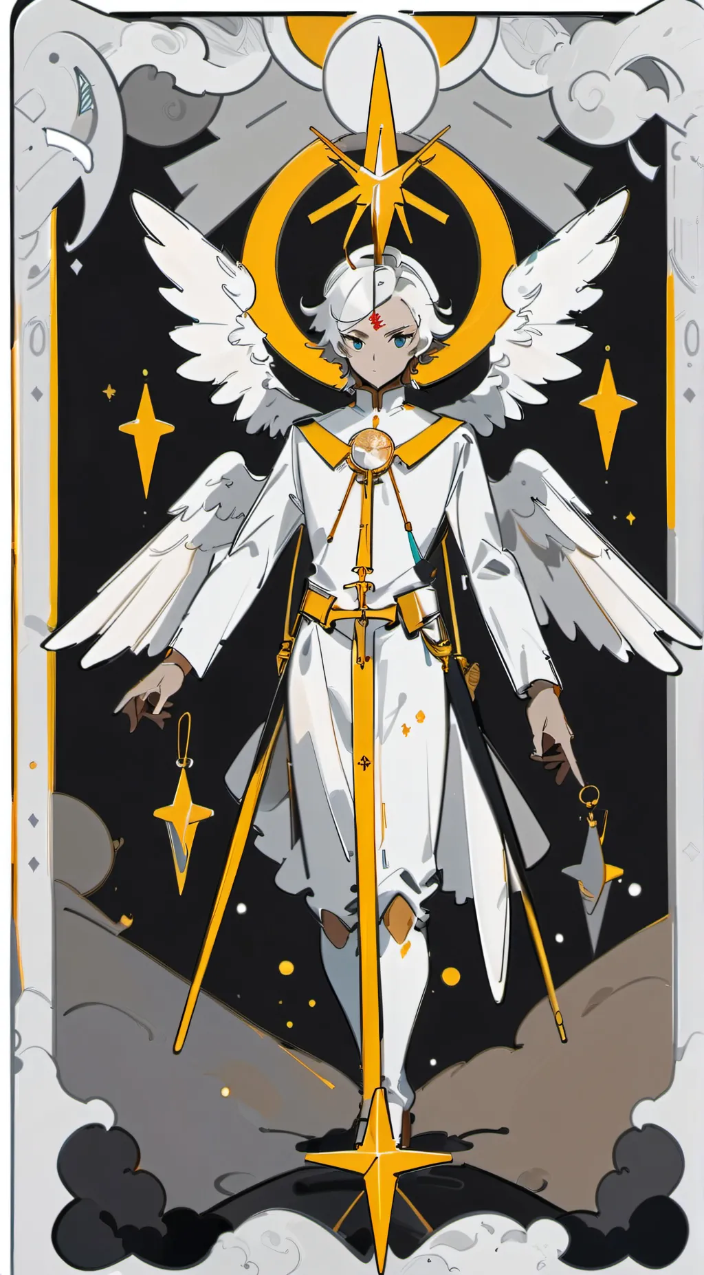 ai character: Holy Seraphim  background
