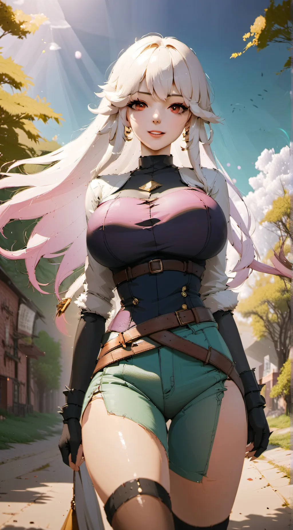 ai character: Snowy background