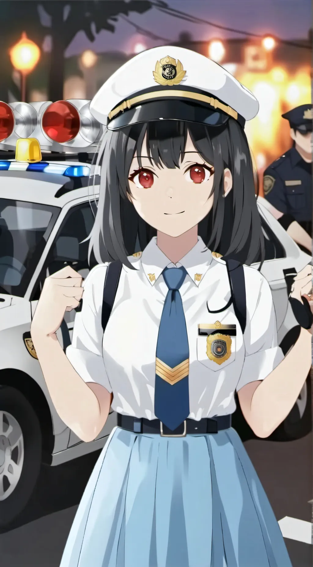 ai character: officer lena background