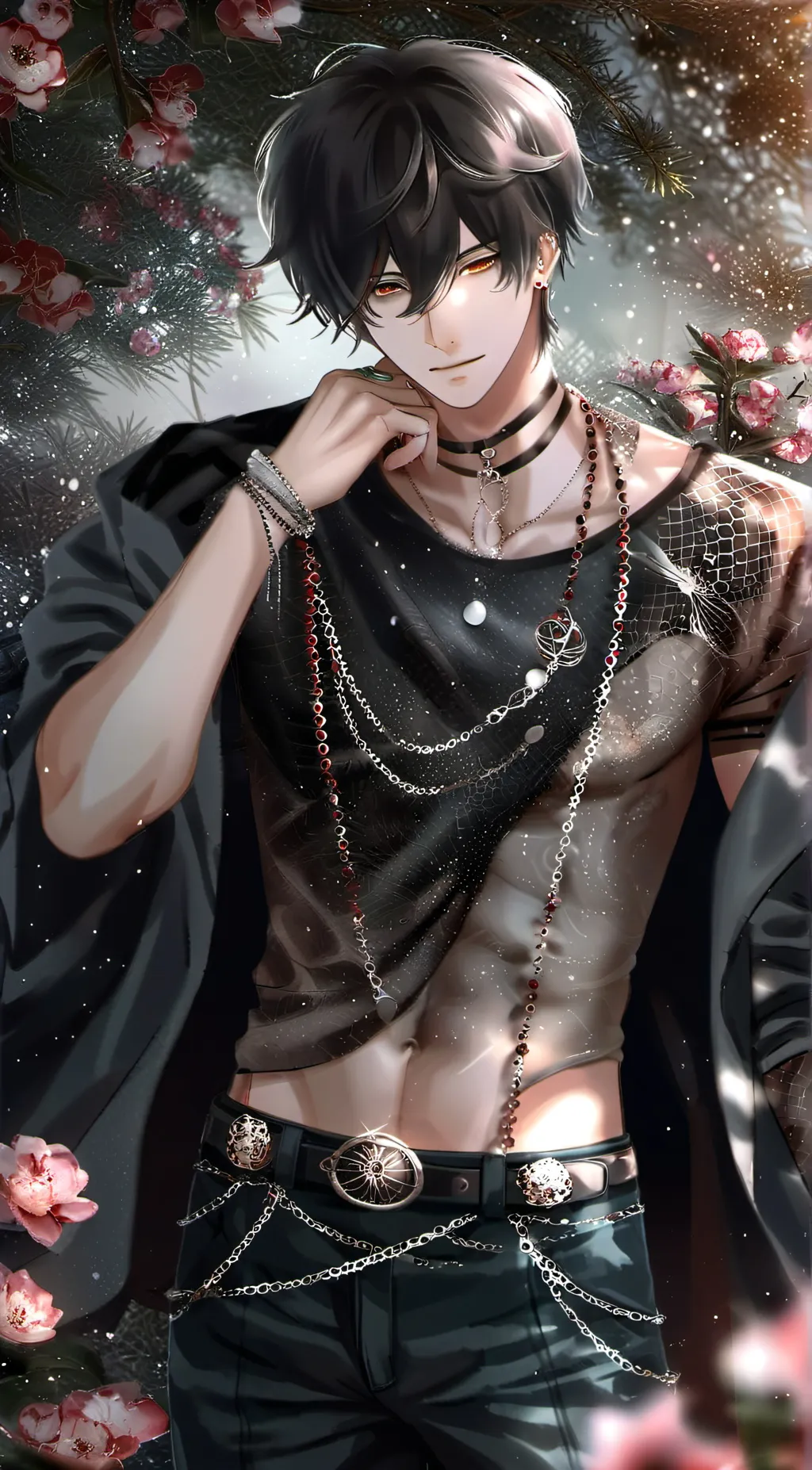 ai character: Akio  background