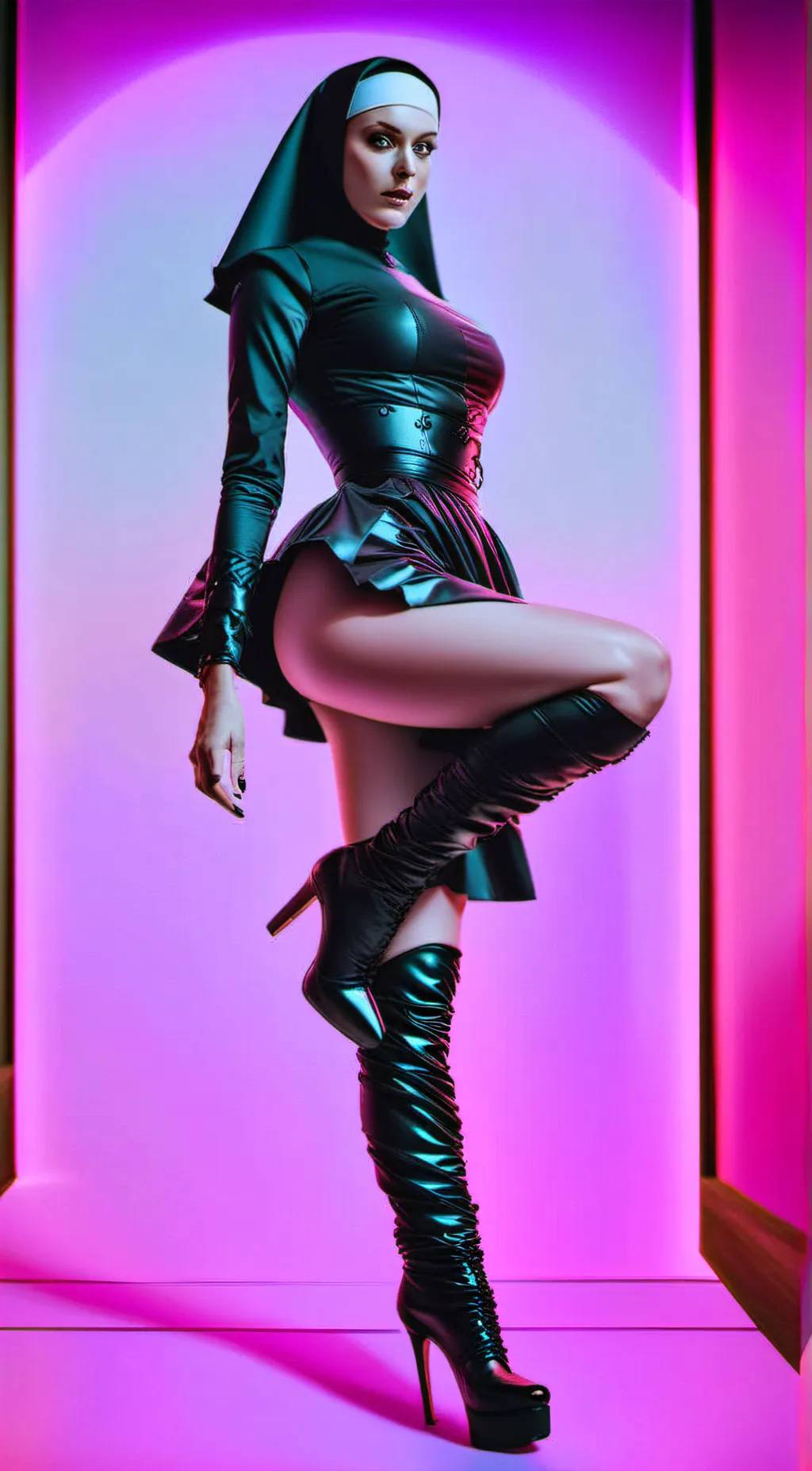 ai character: Sister Chastity  background