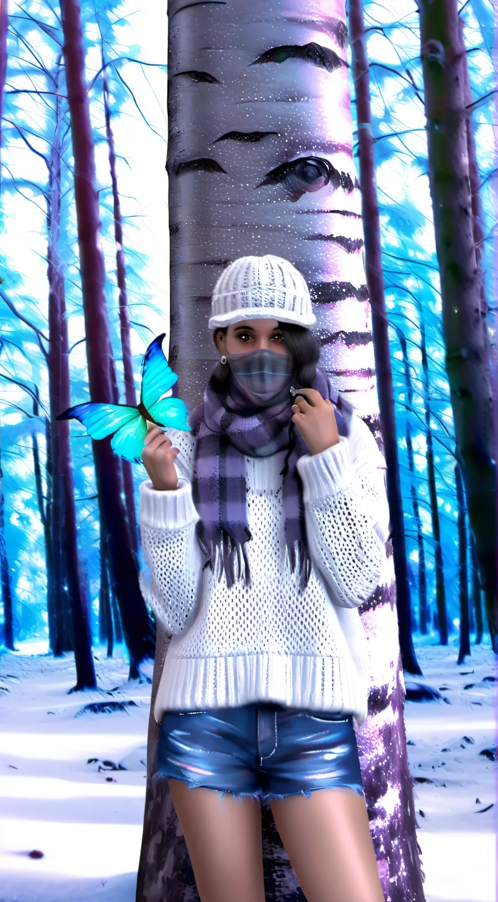 ai character: Andrea  background