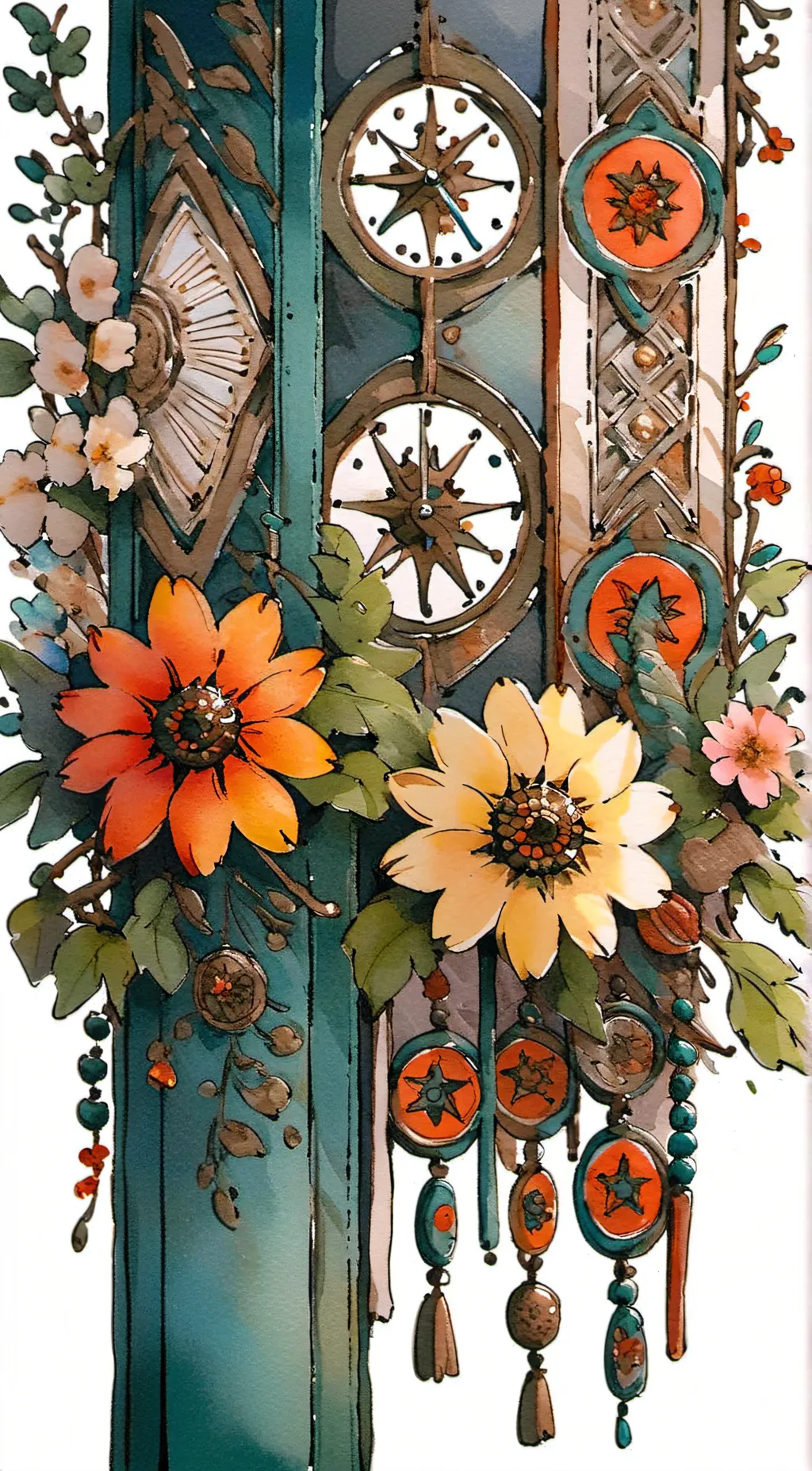 ai character: tree girl background