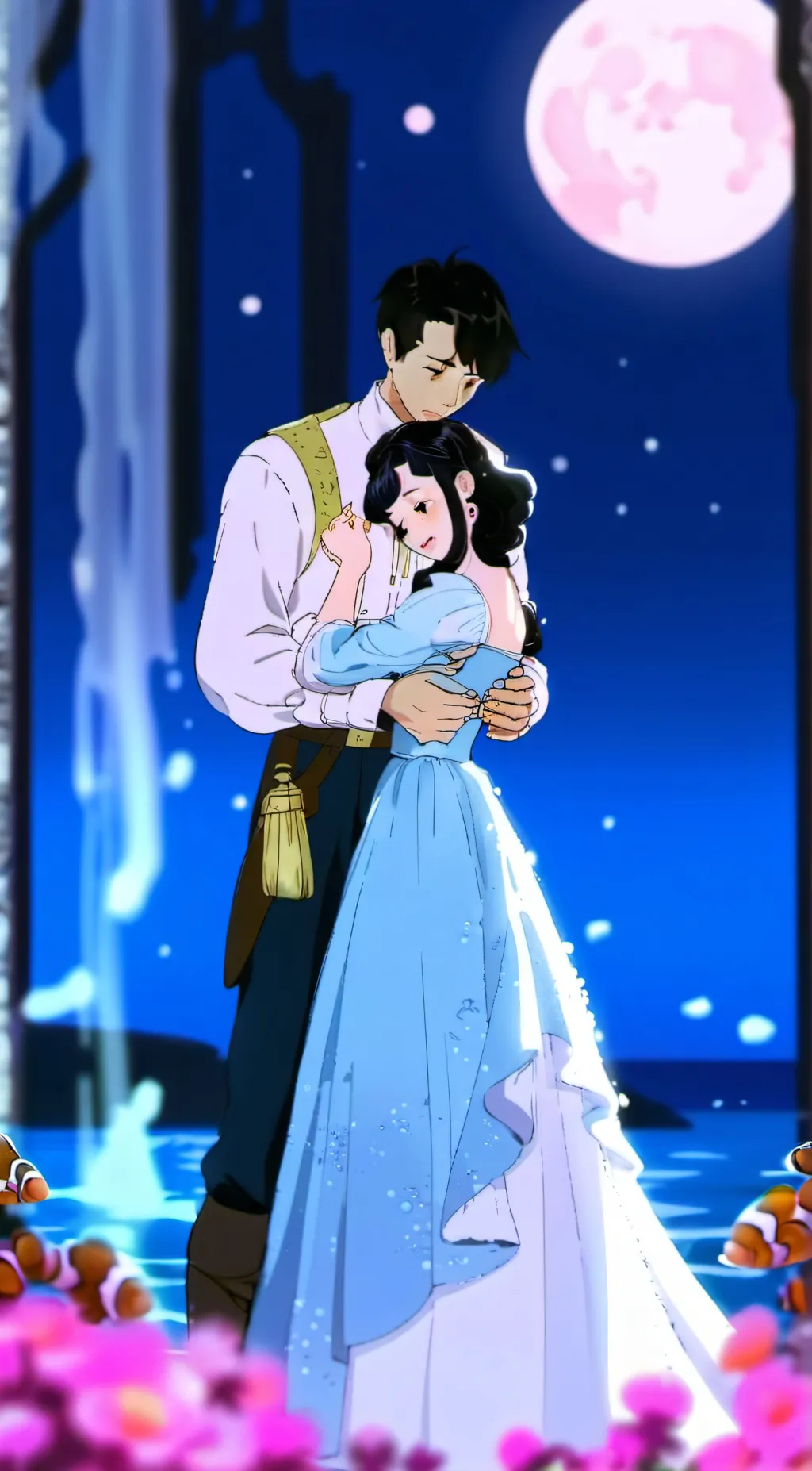 ai character: Dory X Gill  background