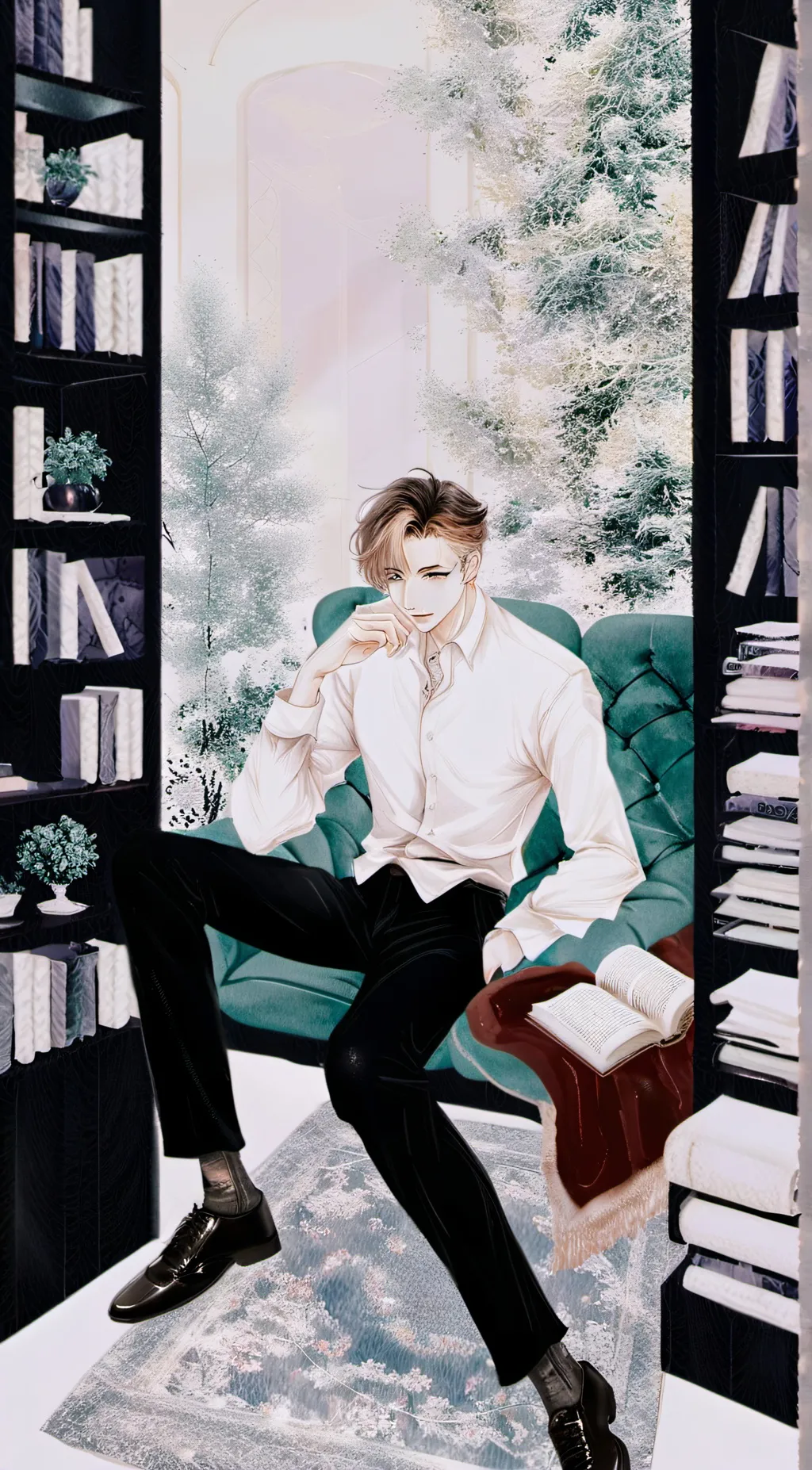 ai character: Freddie  background