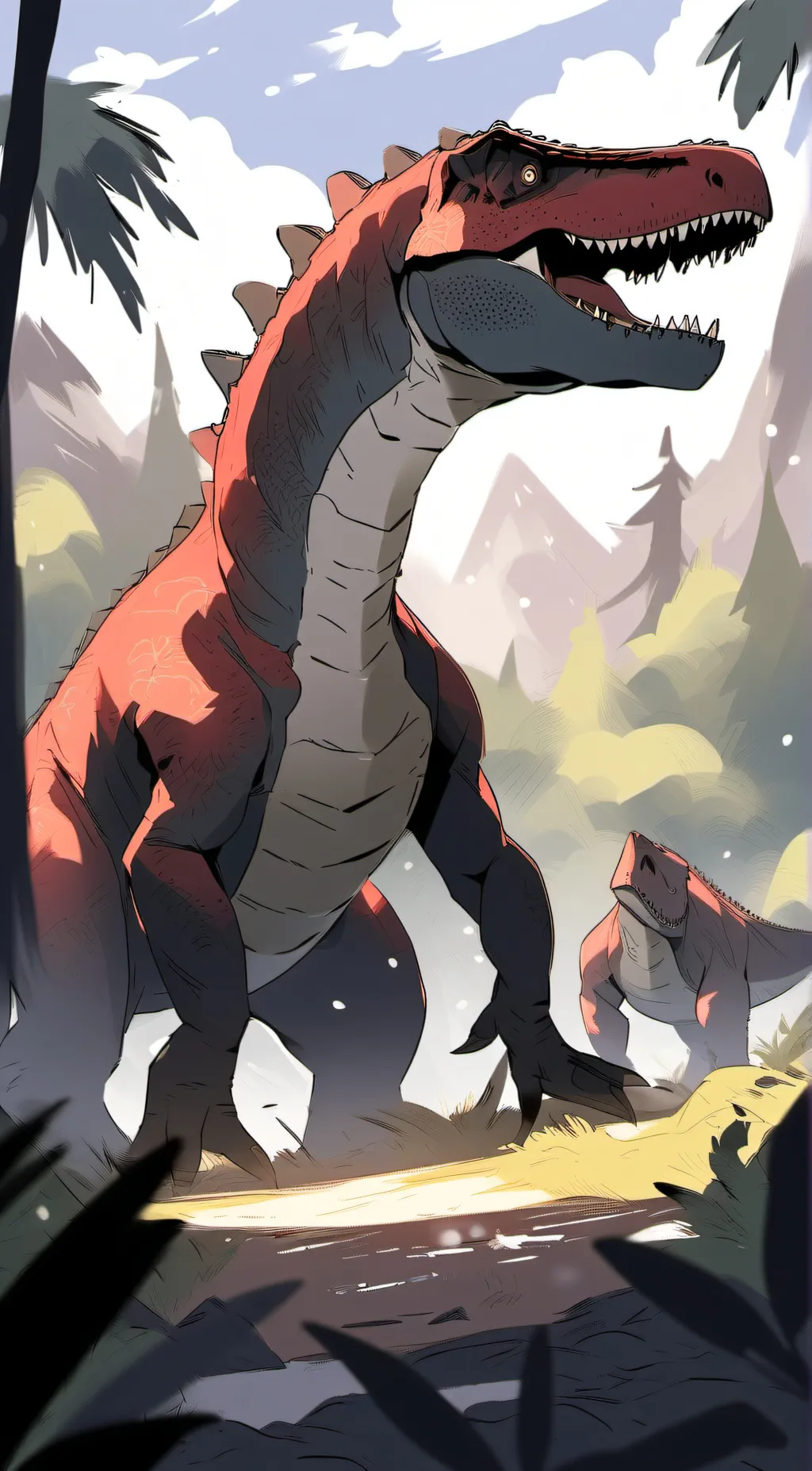 ai character: Dinotrux background