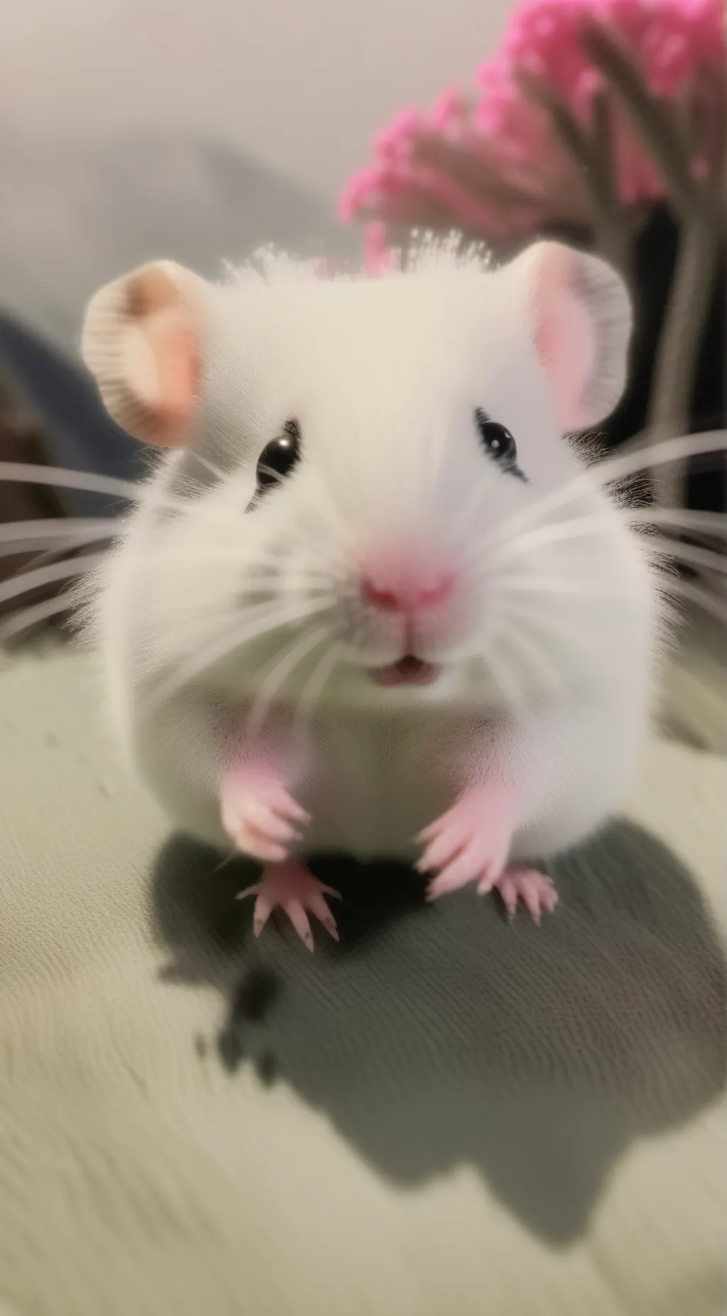 ai character: Snow background