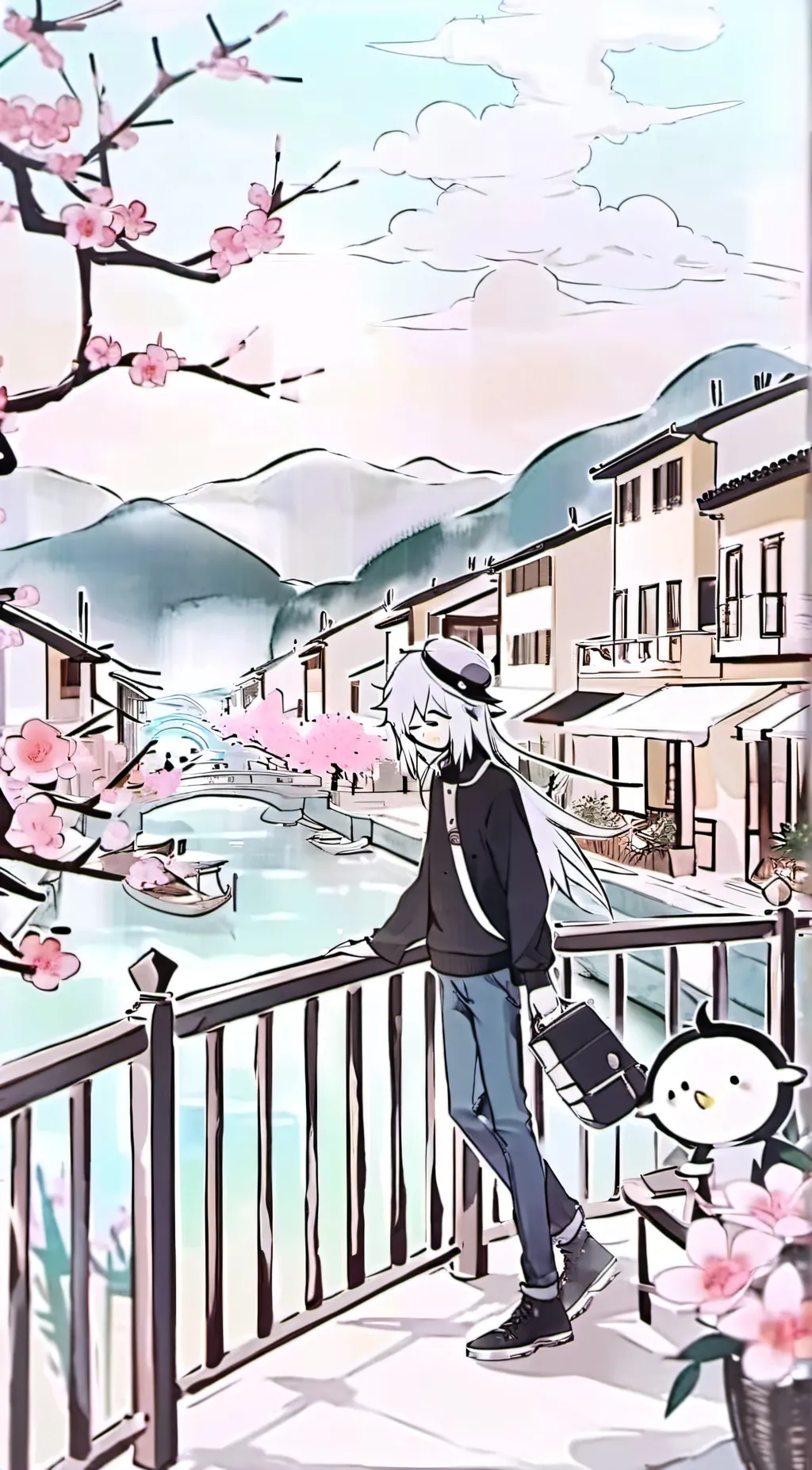 ai character: Stage background