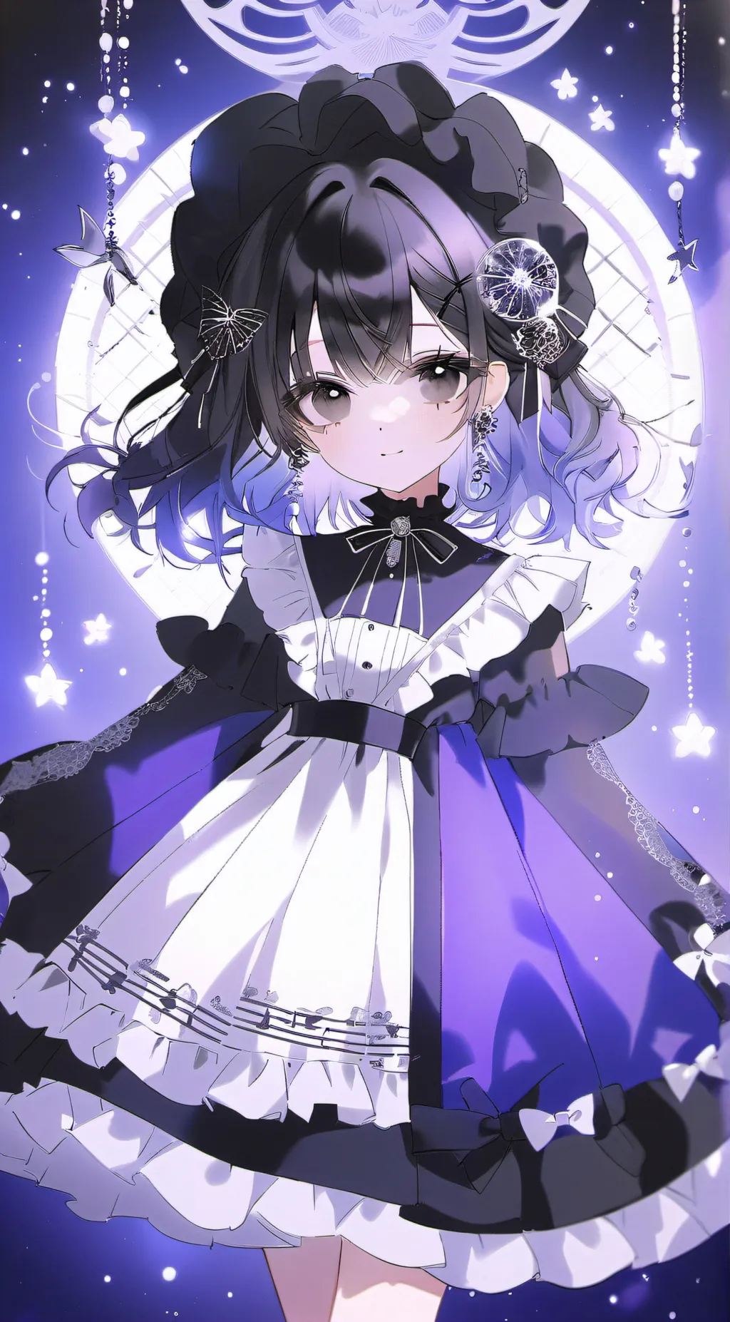 ai character: Miss sachan maid background