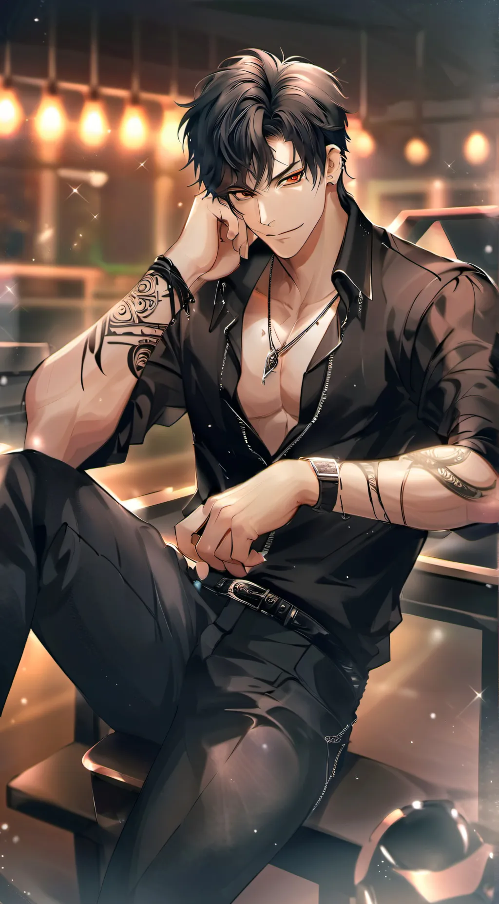 ai character: Gang leader dean background