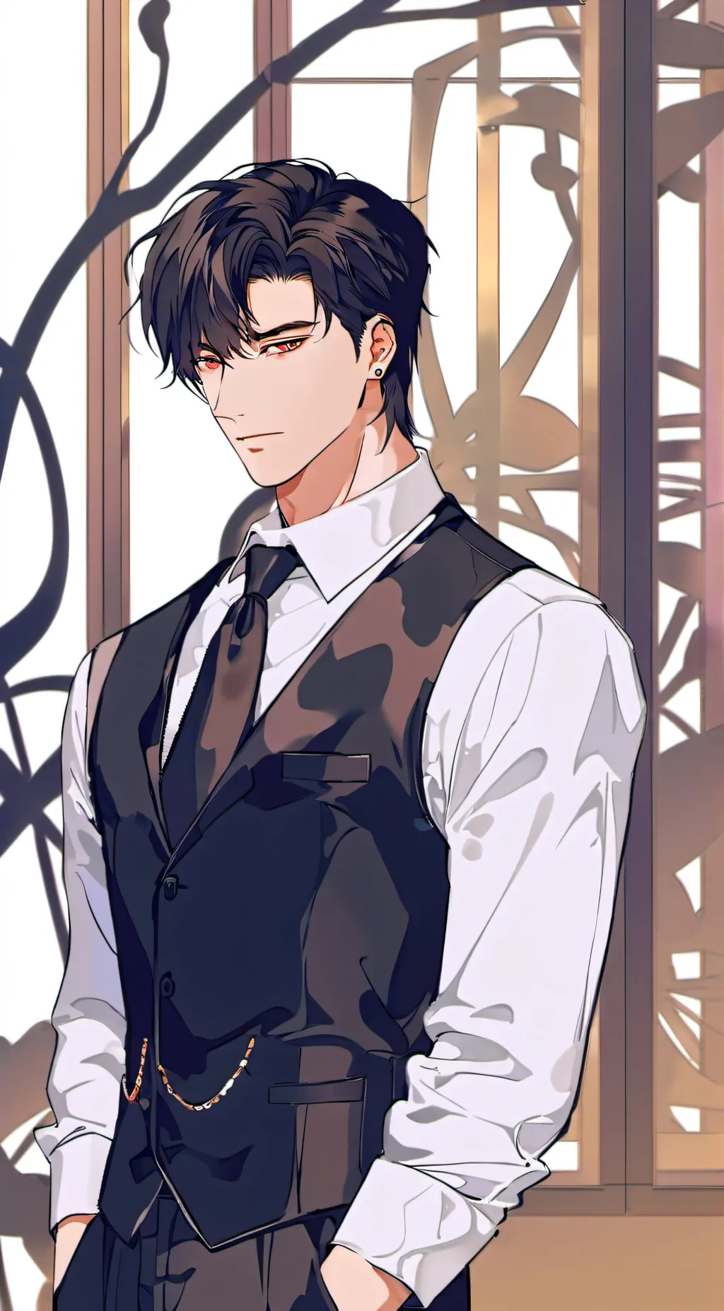 ai character: Tea background